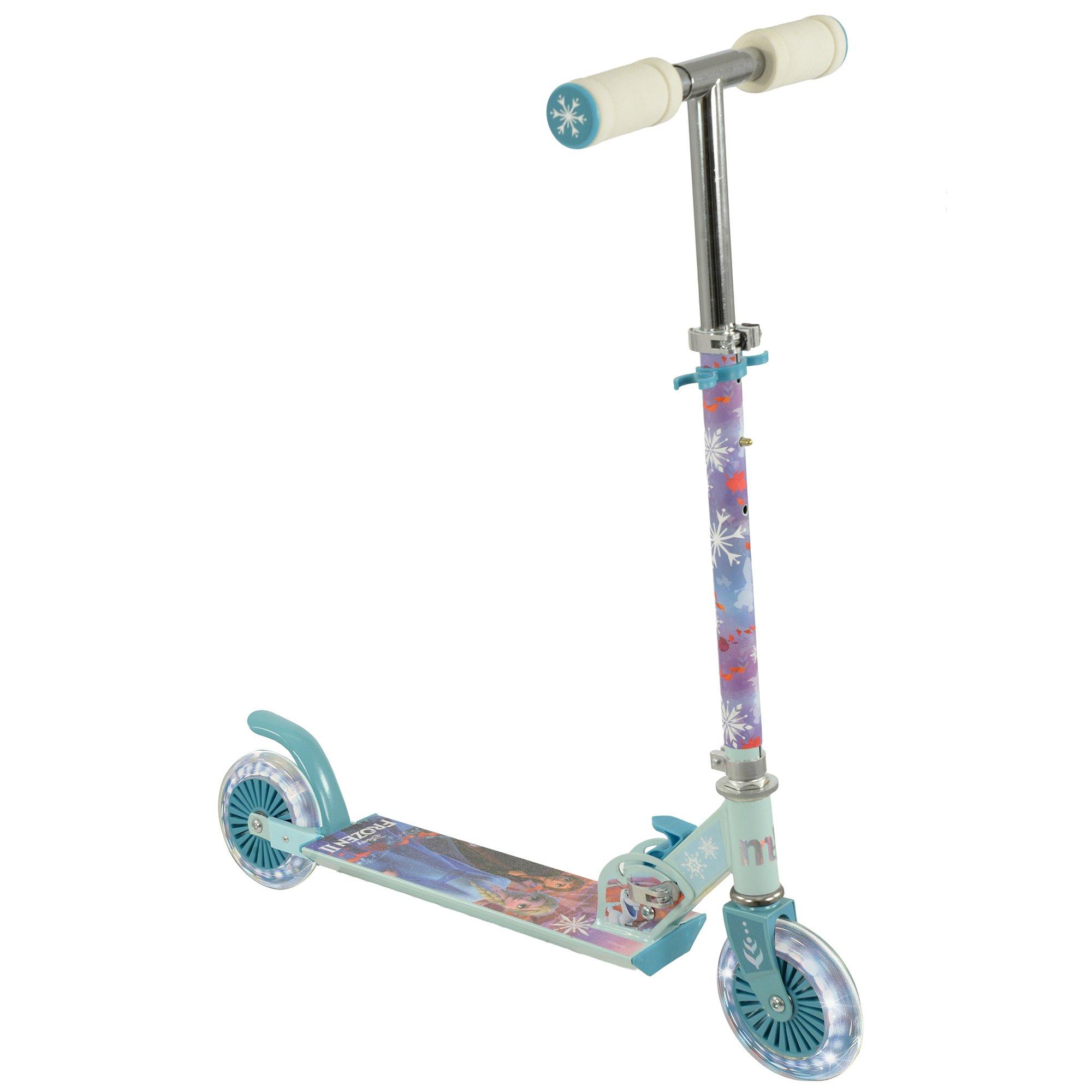 Multicoloured - Disney - Frozen 2 Folding Inline Scooter with LED Wheels - 5