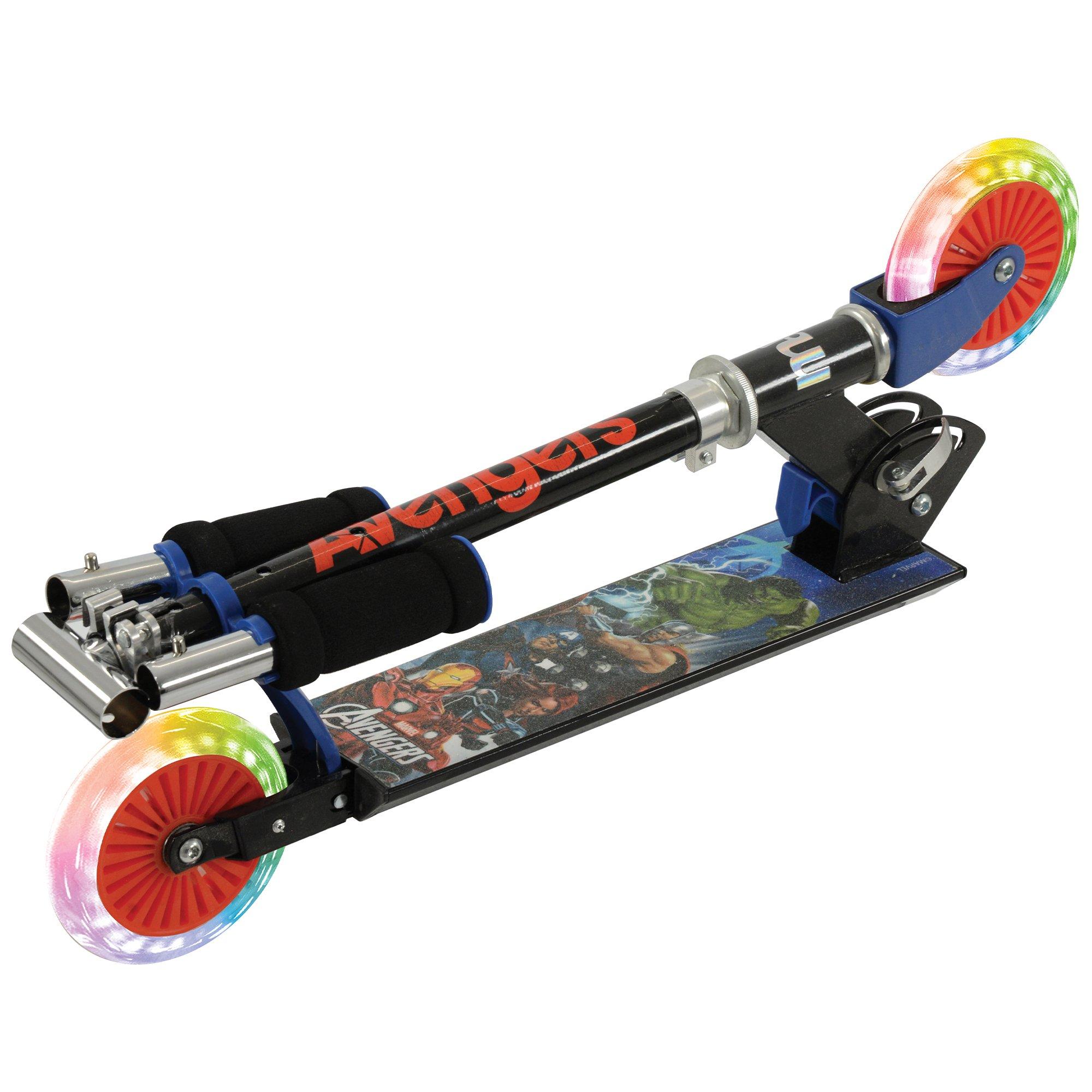 Multicoloured - Marvel Avengers - Avengers Folding Inline Scooter with LED Wheels - 5
