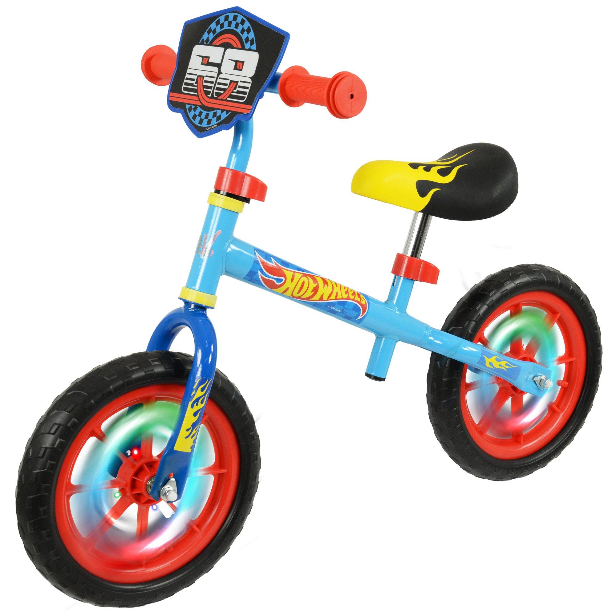 Multicoloured - Hot Wheels - Hot Wheels 12inch Balance Bike with Light Up Wheel - 1
