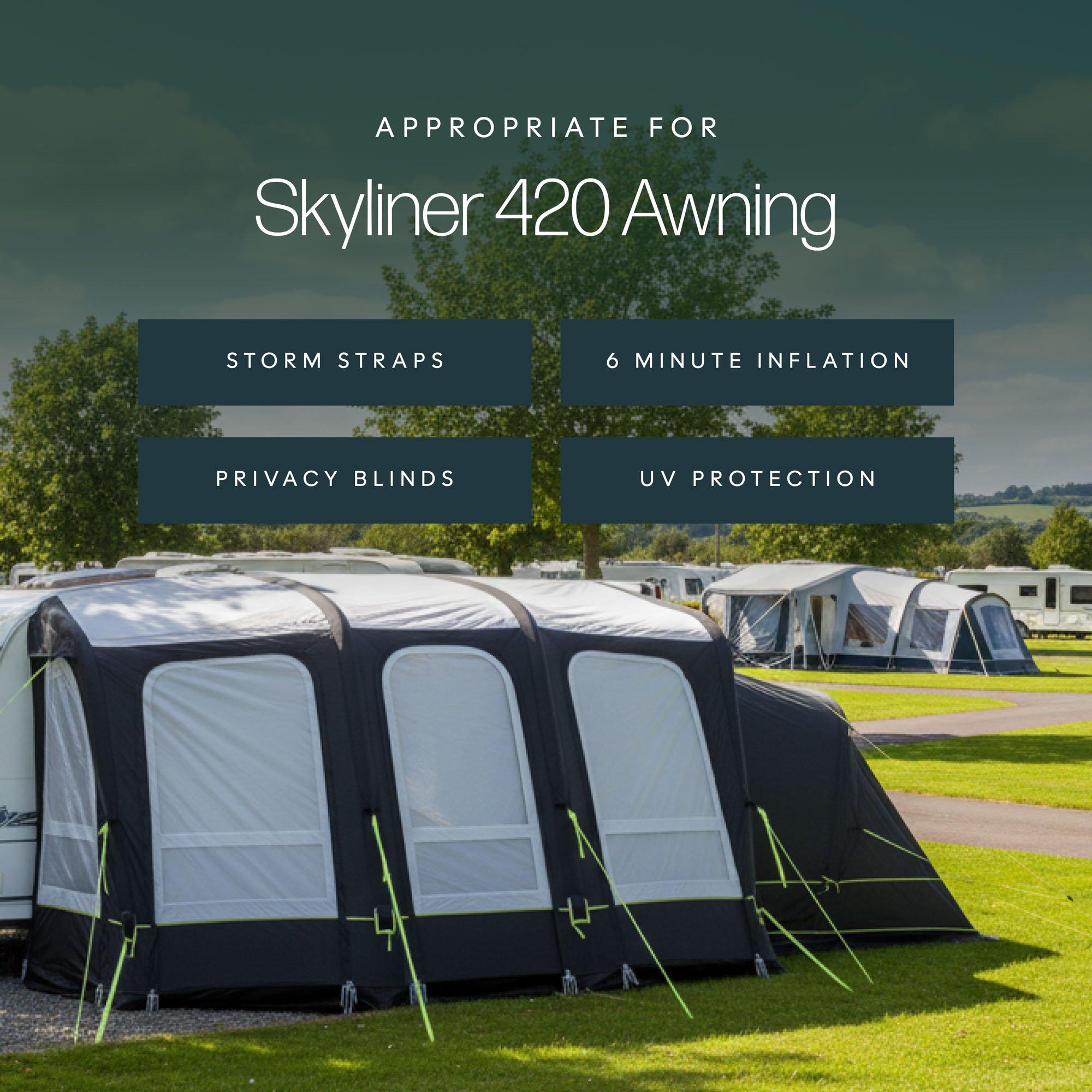 Black - Streetwize - Skyliner 420 Inflatable Sleeping Annex - 6