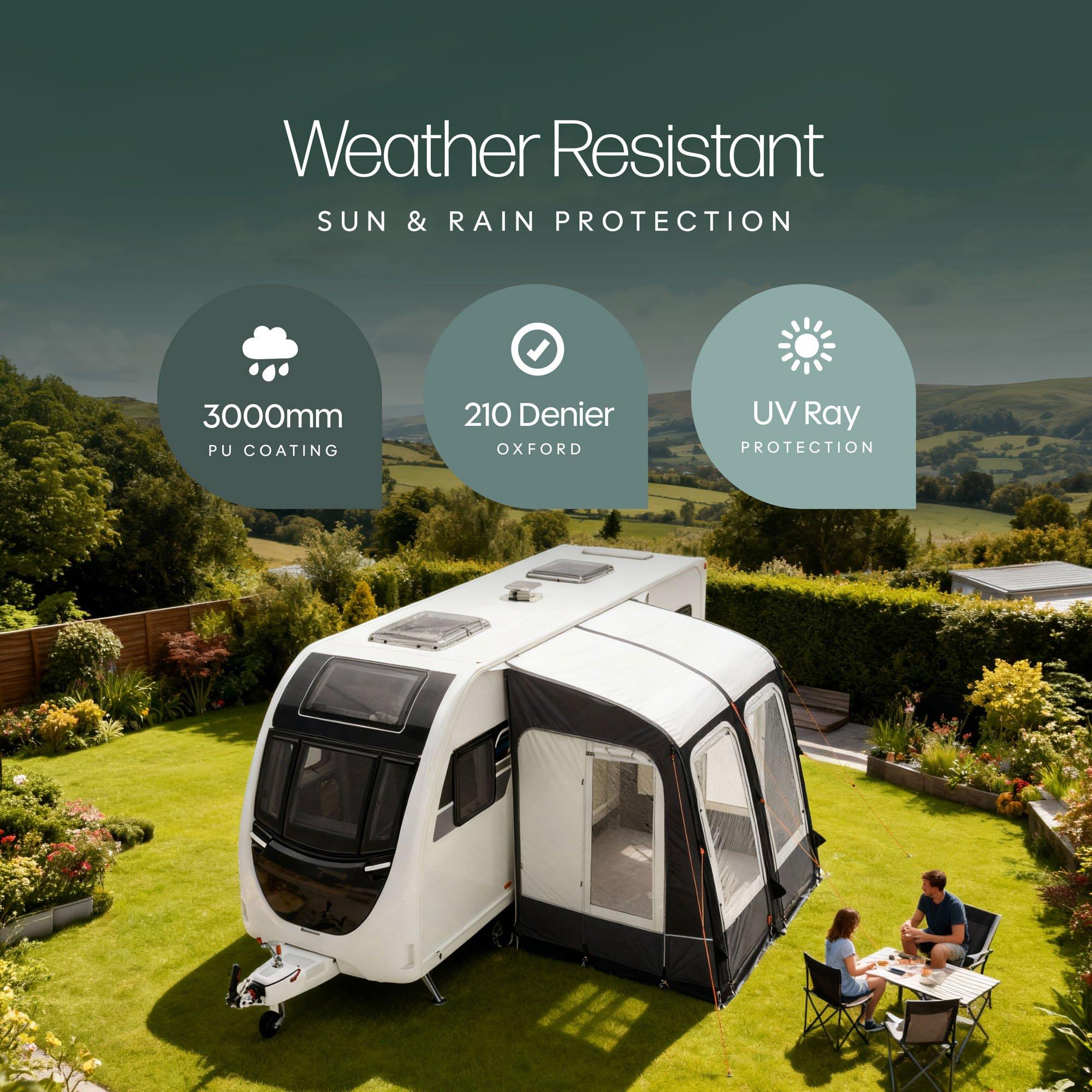 Grey - Streetwize - Traveller 260 Air Porch Awning - 4
