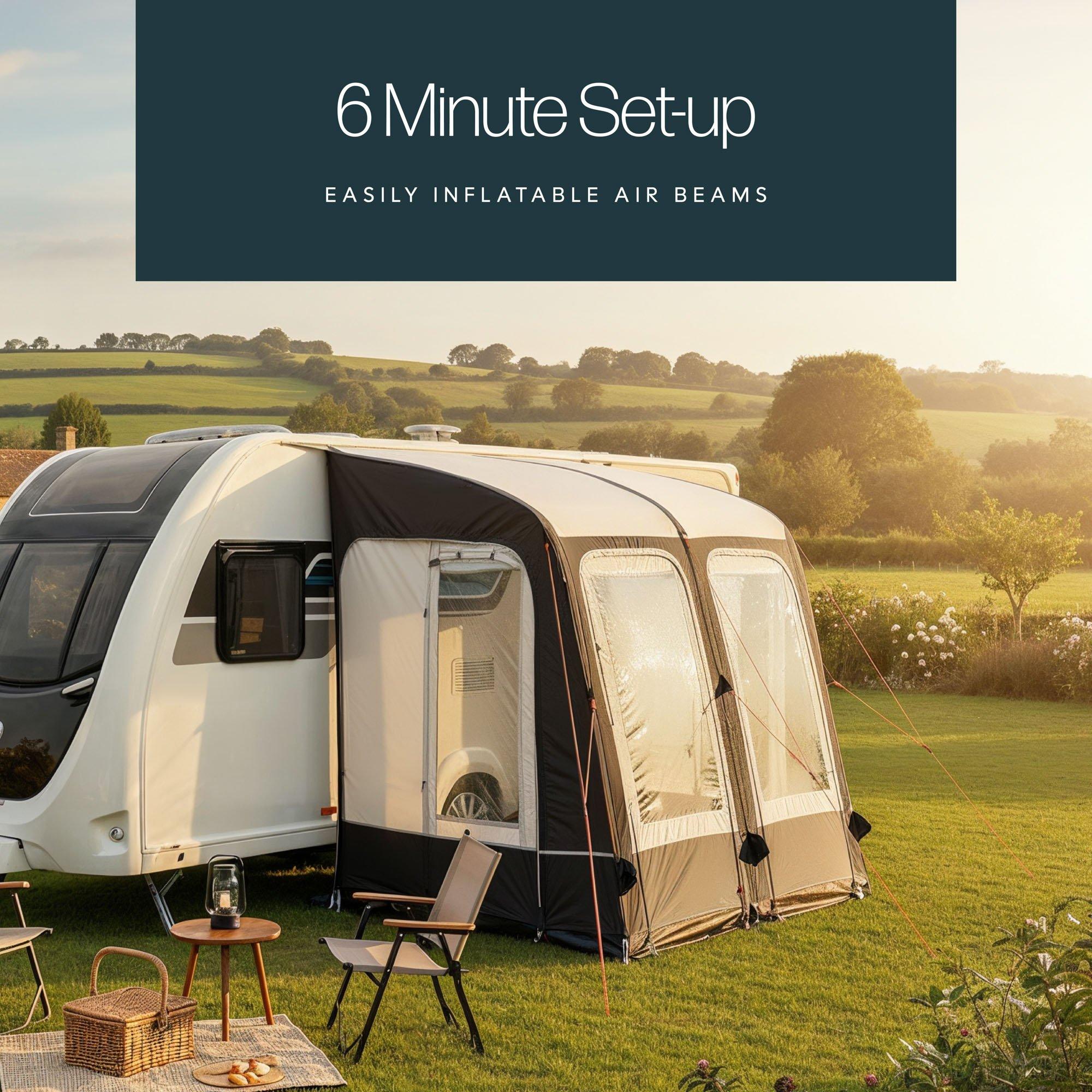 Grey - Streetwize - Traveller 260 Air Porch Awning - 5