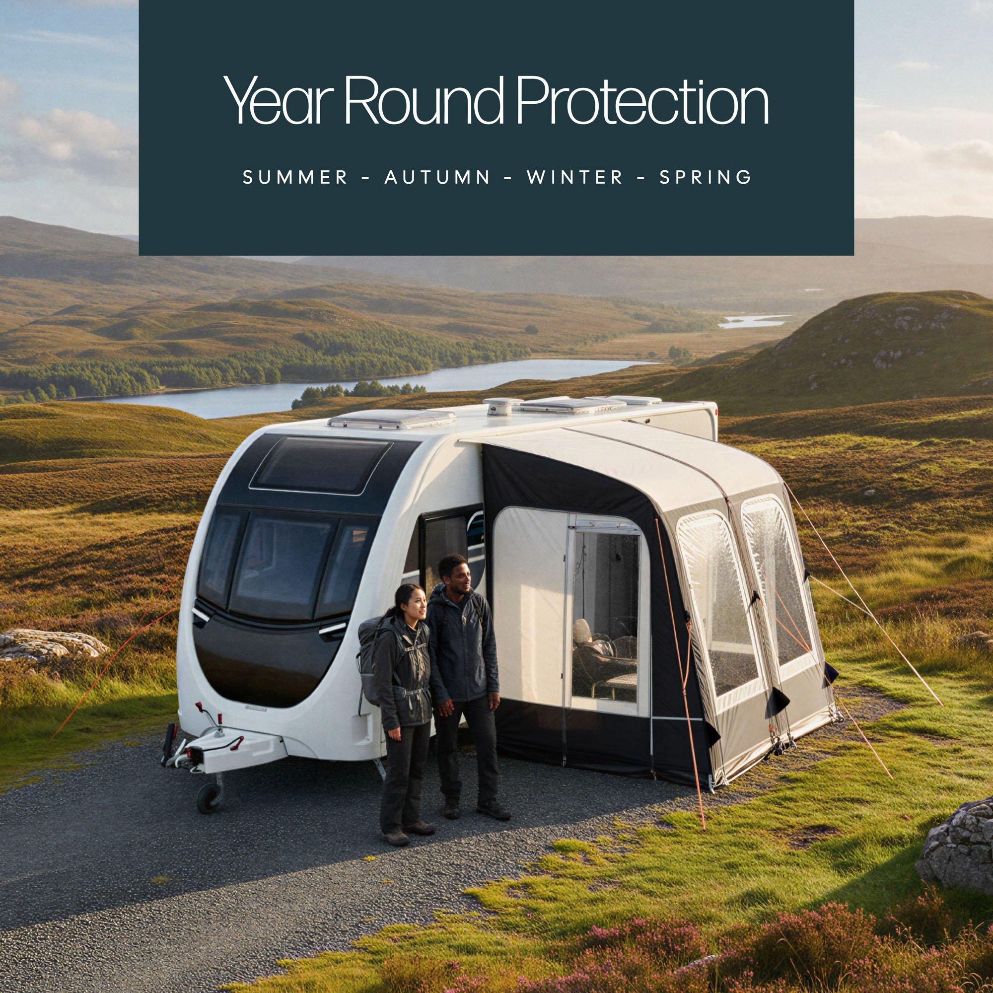 Grey - Streetwize - Traveller 260 Air Porch Awning - 7