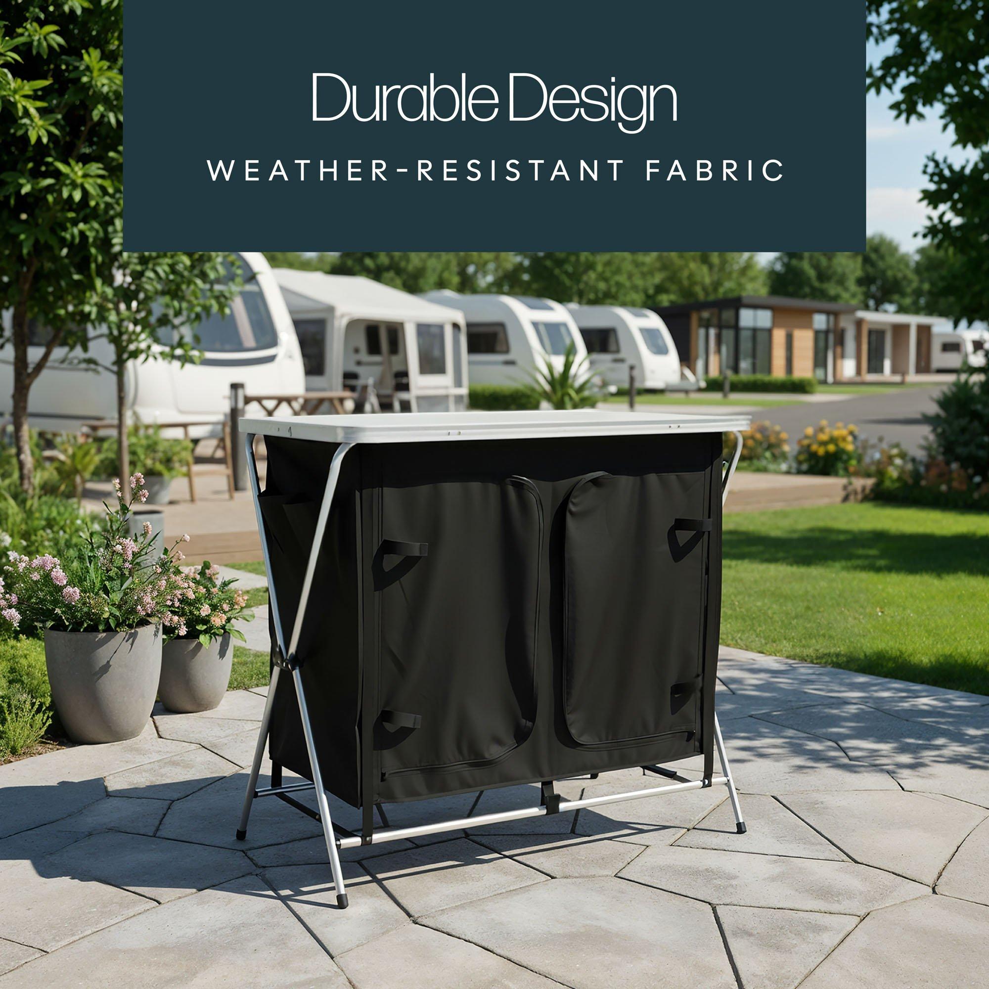 Silver/Black - Streetwize - Canvas Larder/Table - 4