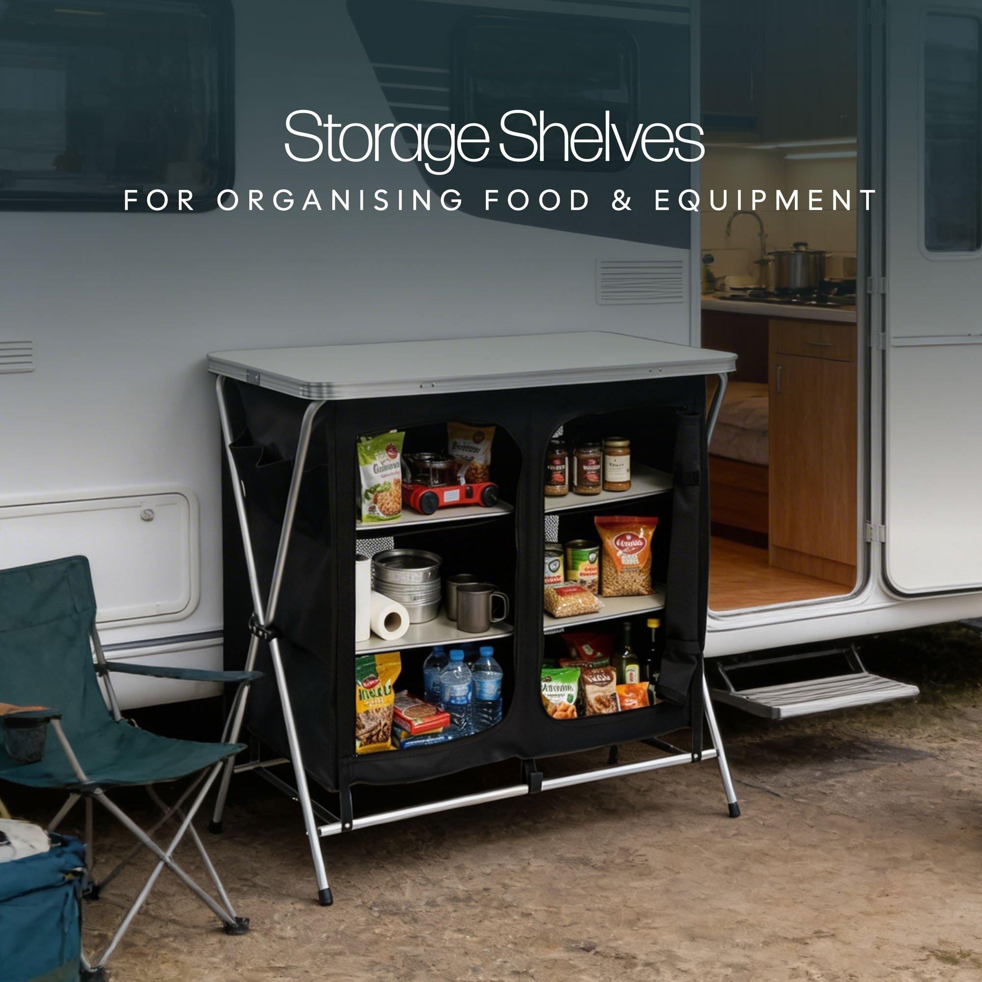 Silver/Black - Streetwize - Canvas Larder/Table - 5