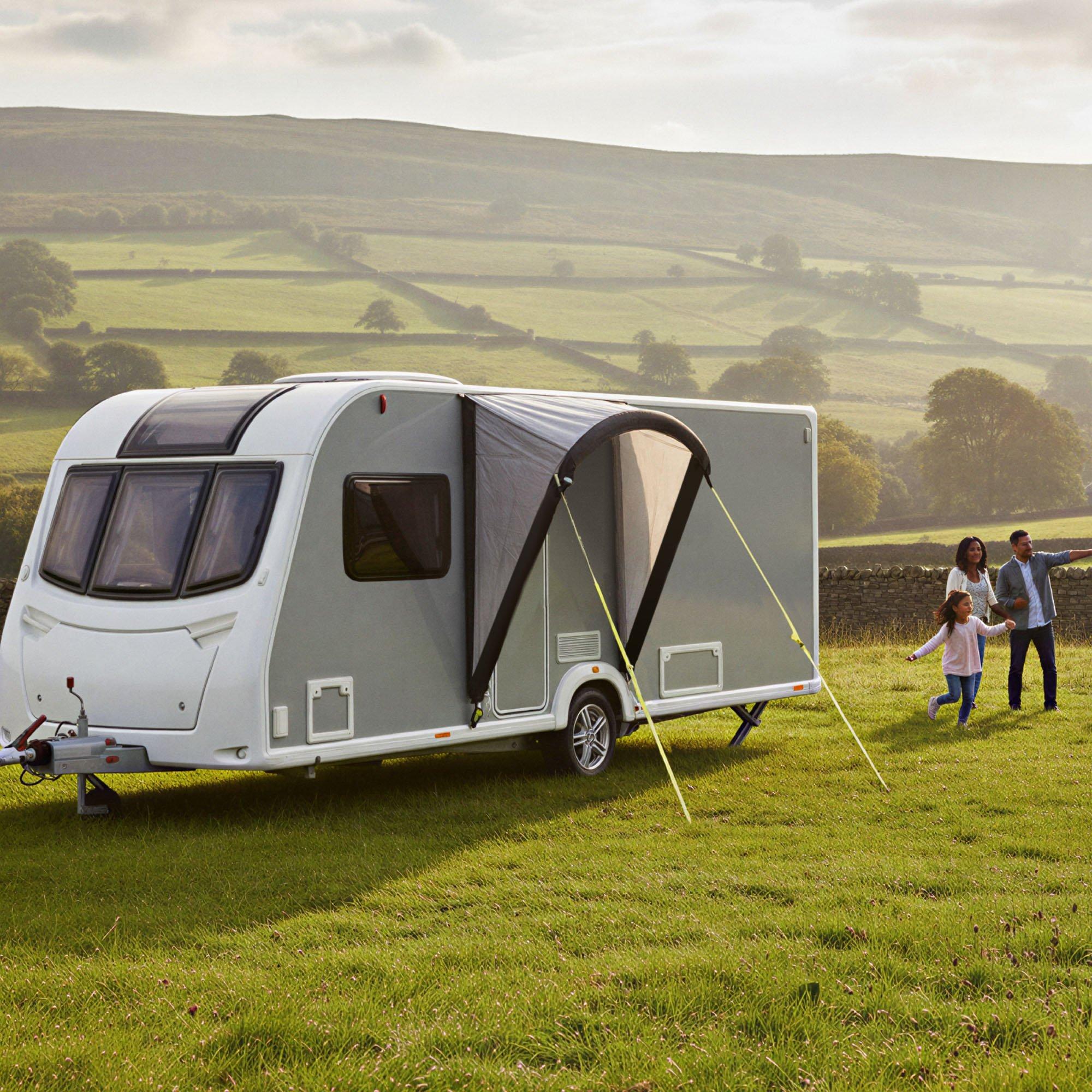 Grey - Streetwize - Griffon Inflatable Caravan Door Canopy - 1