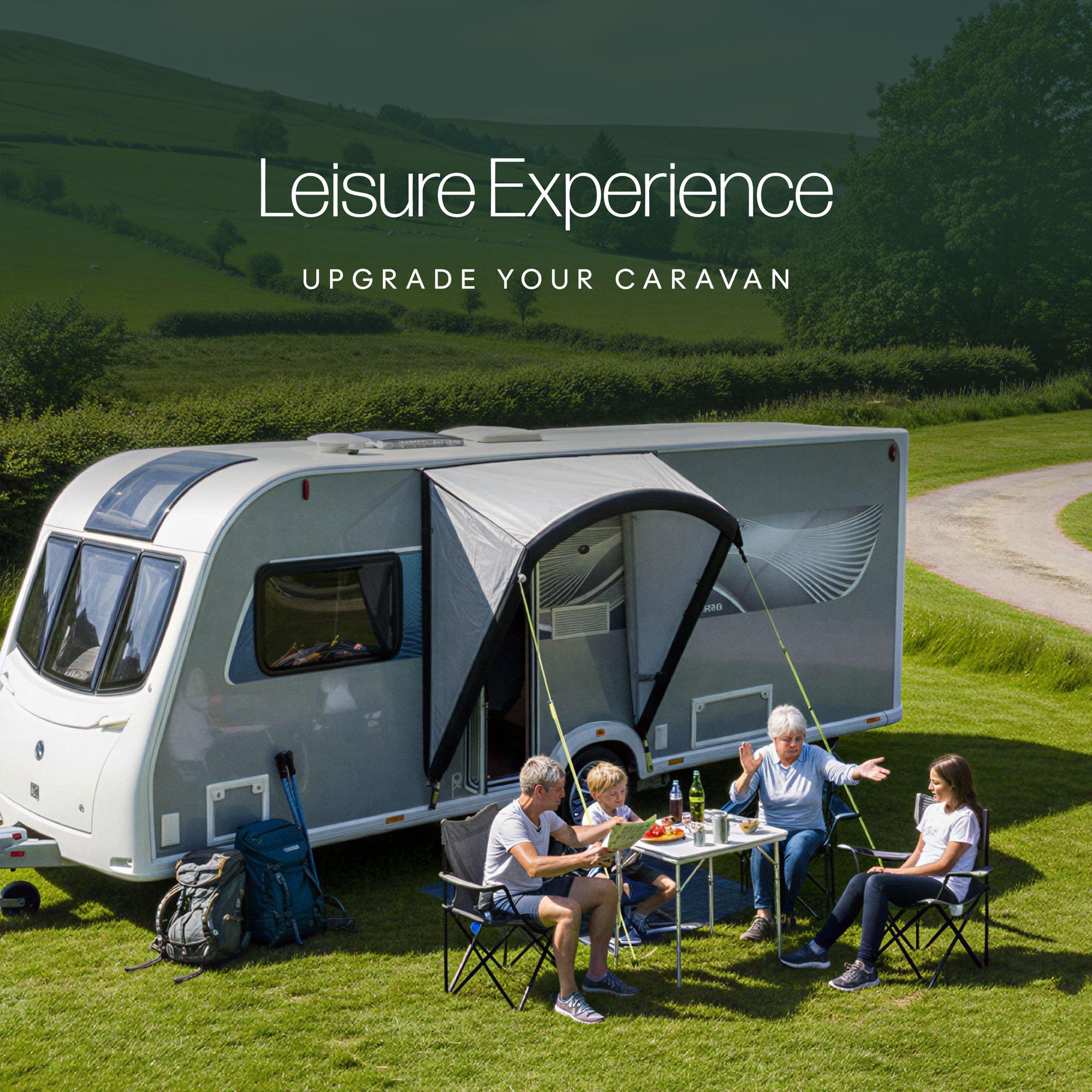 Grey - Streetwize - Griffon Inflatable Caravan Door Canopy - 8