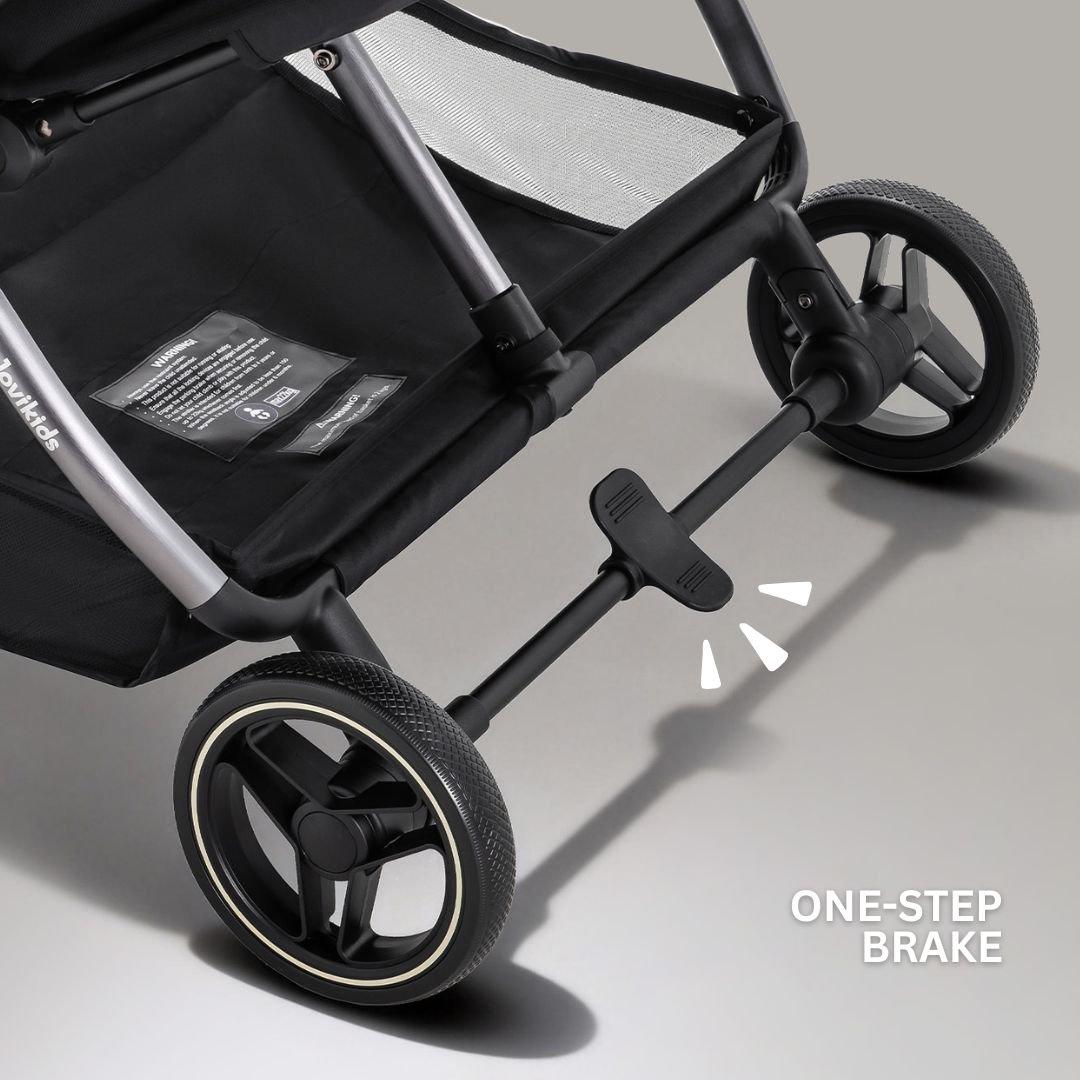 Urban Black - JoviKids - JoviKids Ayla Twin Stroller - Urban Black - 12