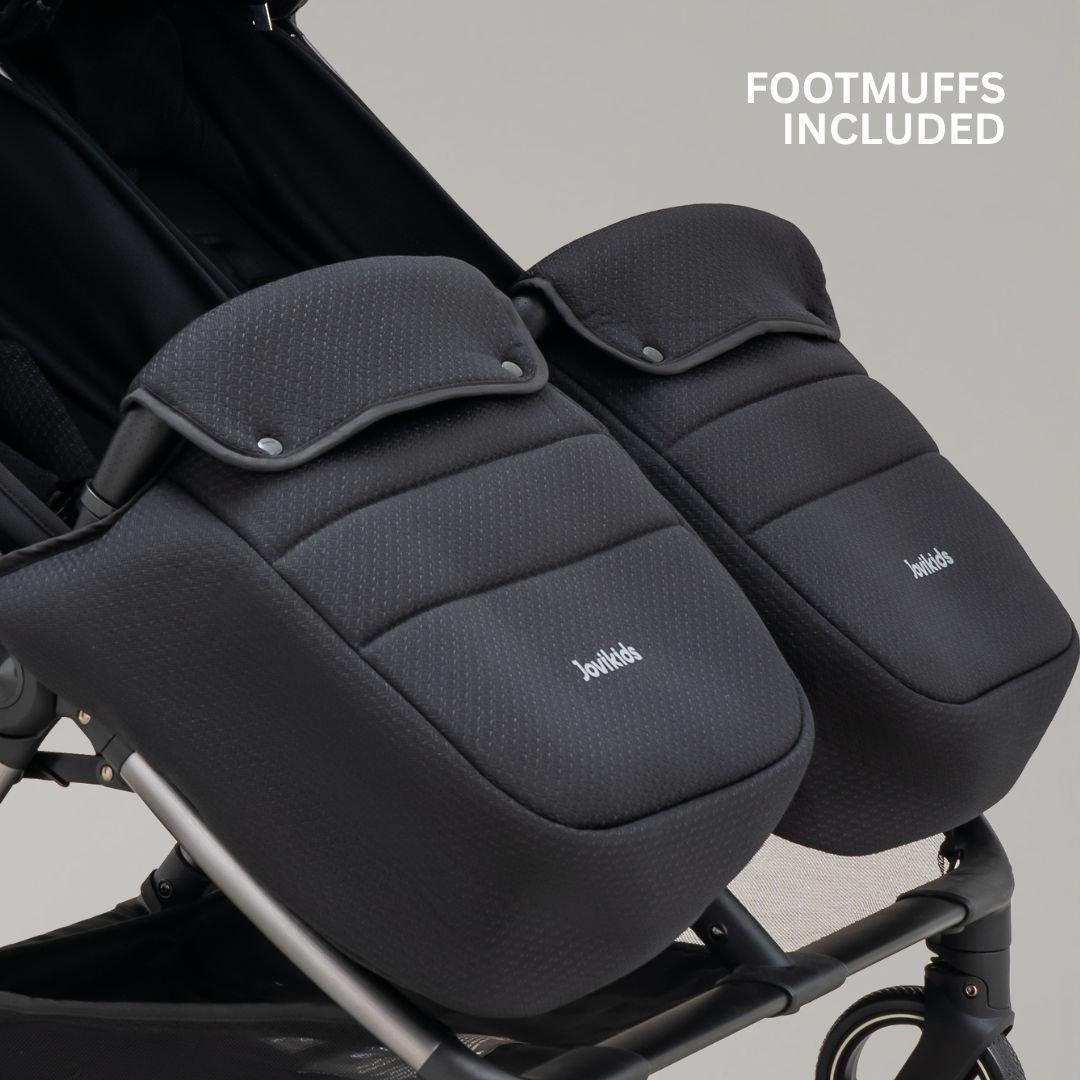 Urban Black - JoviKids - JoviKids Ayla Twin Stroller - Urban Black - 14