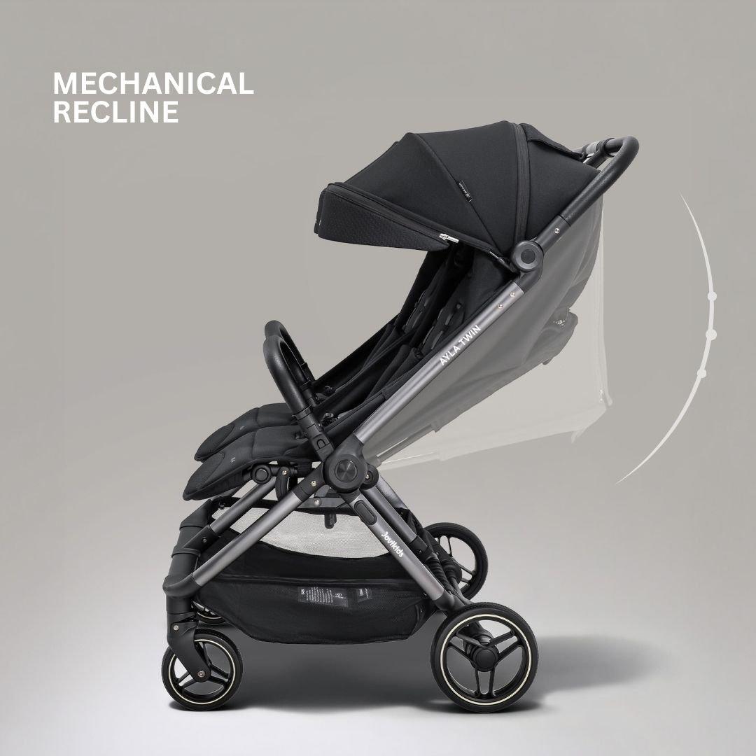 Urban Black - JoviKids - JoviKids Ayla Twin Stroller - Urban Black - 5