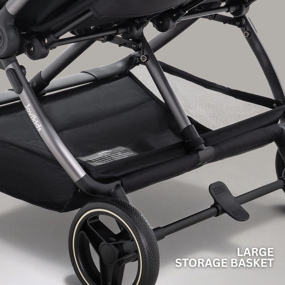 Urban Black - JoviKids - JoviKids Ayla Twin Stroller - Urban Black - 10