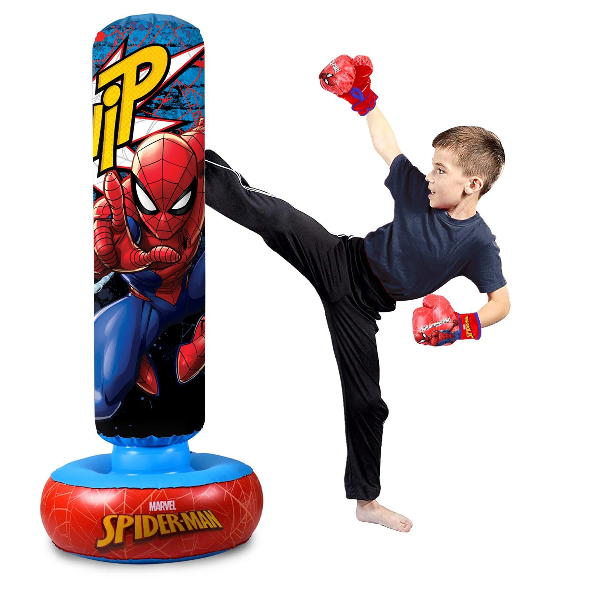 Multi - Hy-Pro - Spiderman Inflatable Punch Bag Set - 3
