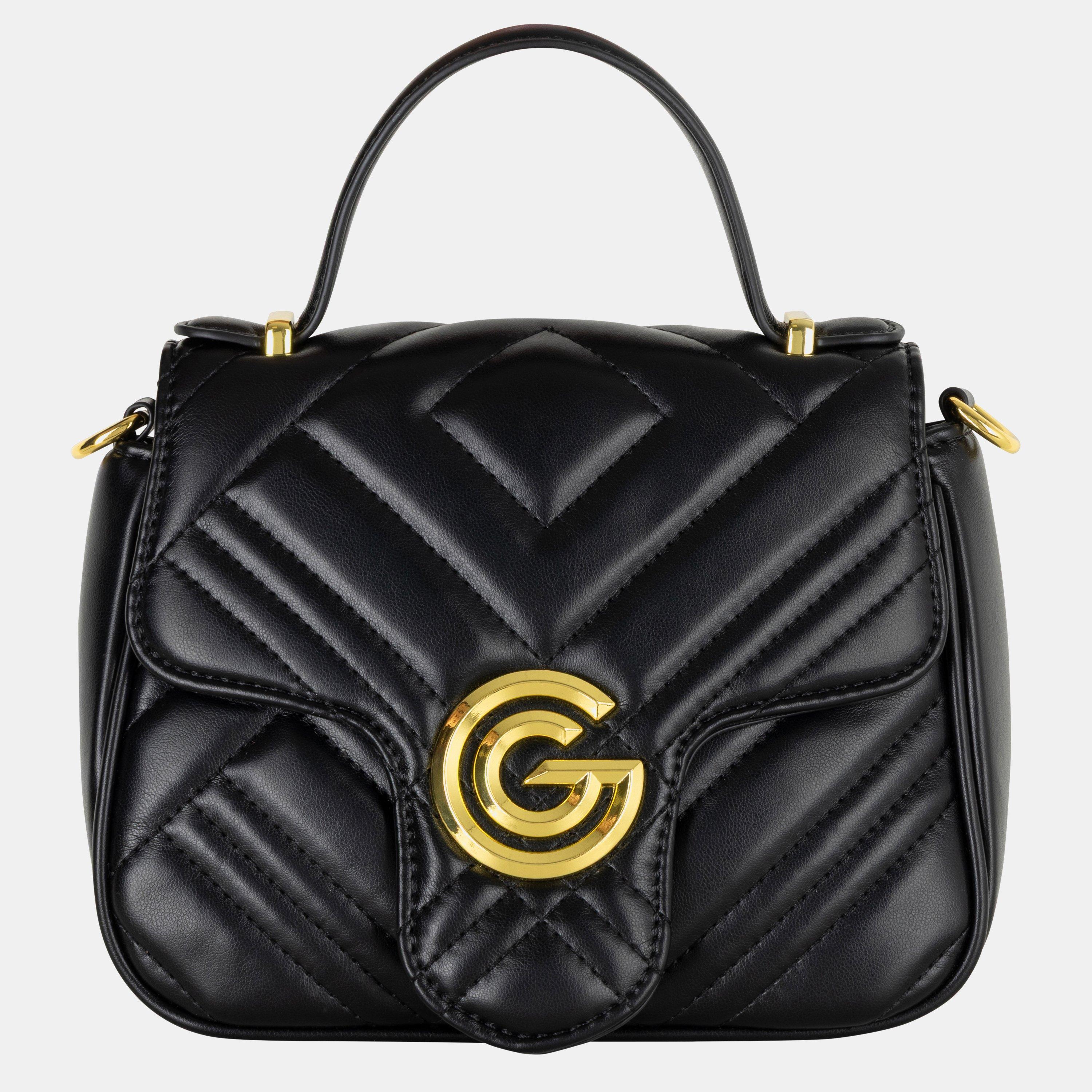 GABRIELLA G BY GABRIELLA GUCCI Women's Katty Flap Faux Leather Top-Handle Bag