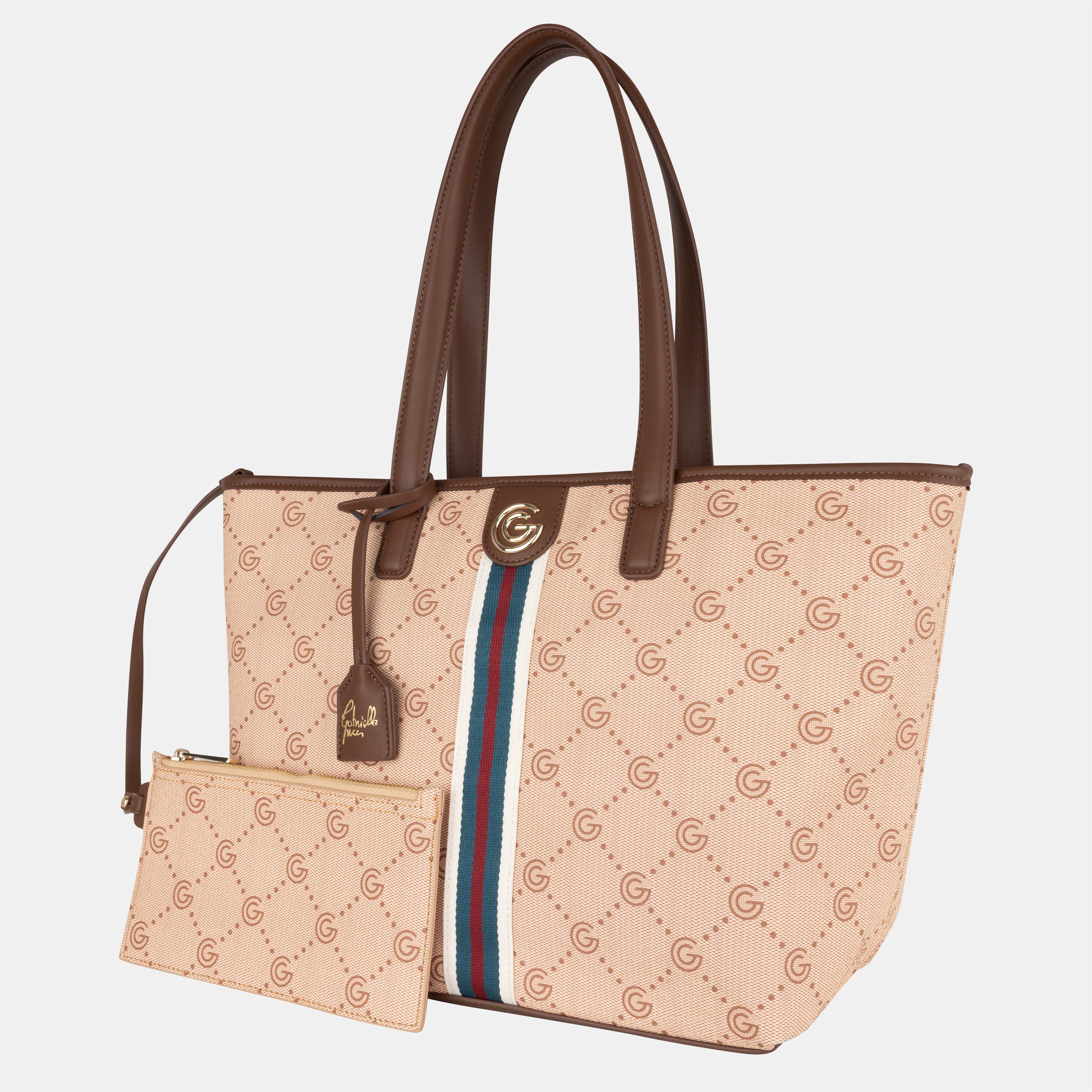 CREAM - GABRIELLA G BY GABRIELLA GUCCI - Women's Tiziana Faux Leather Tote Bag - 2