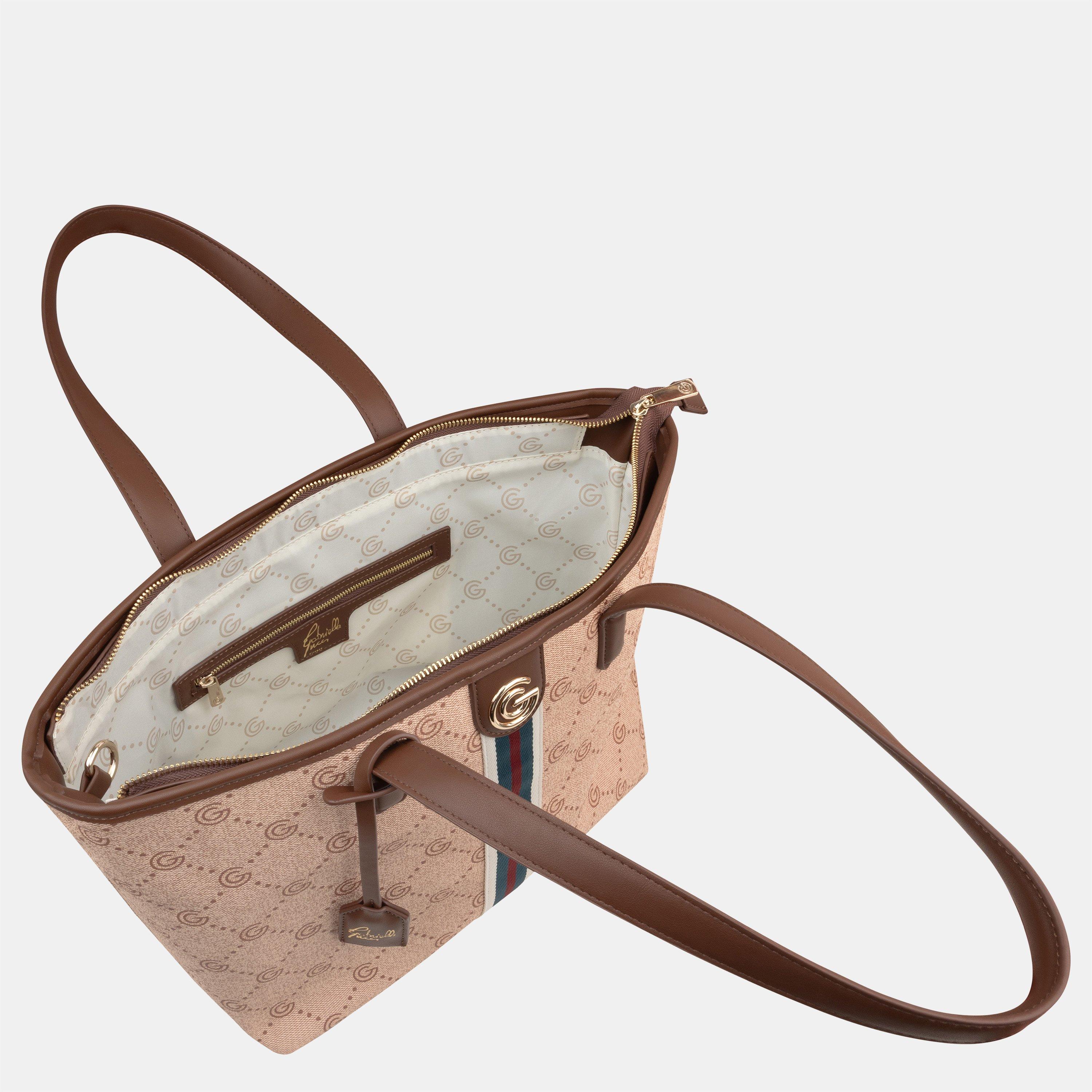 CREAM - GABRIELLA G BY GABRIELLA GUCCI - Women's Tiziana Faux Leather Tote Bag - 4