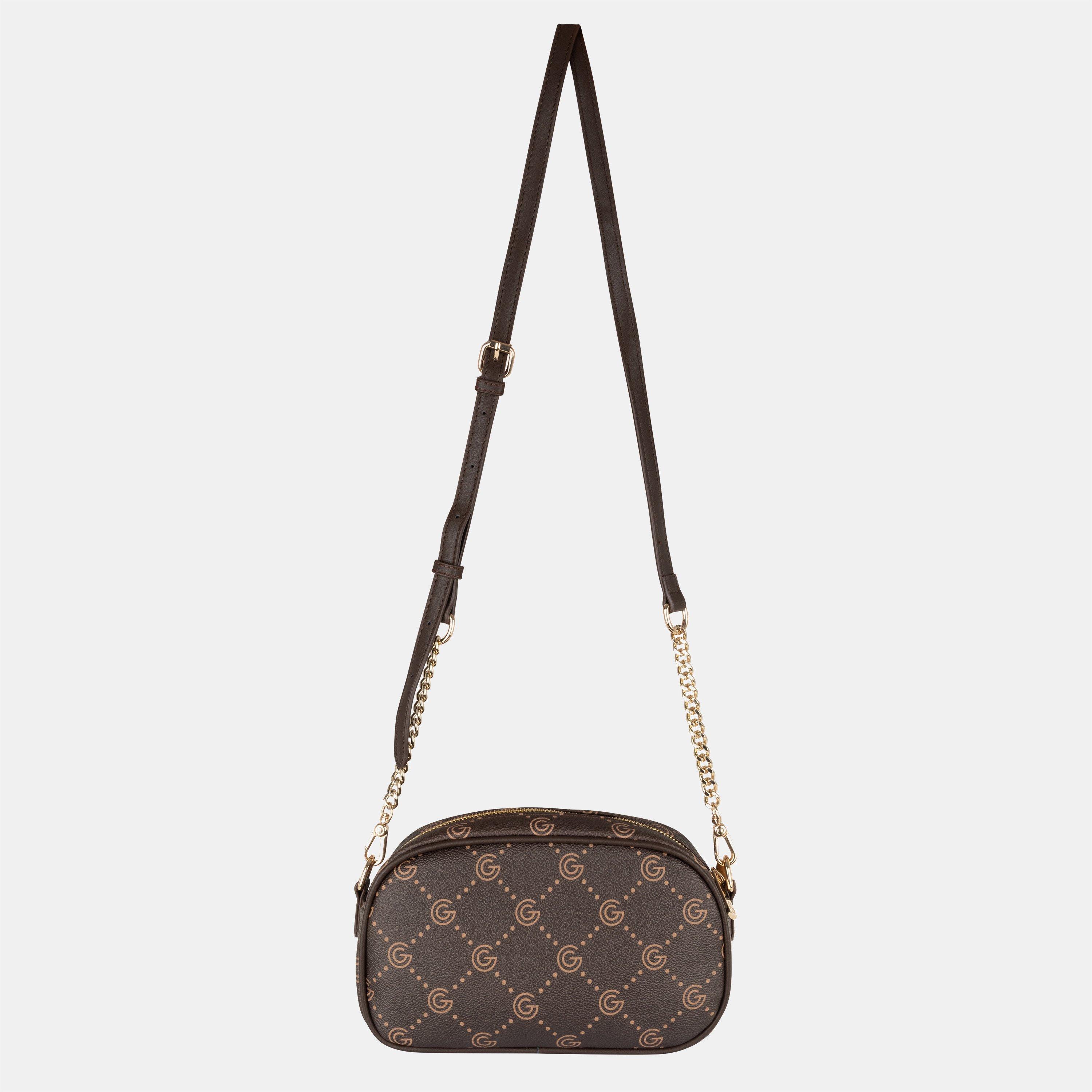 BROWN - GABRIELLA G BY GABRIELLA GUCCI - Women's Valencia Camera Faux Leather Crossbody Bag - 3