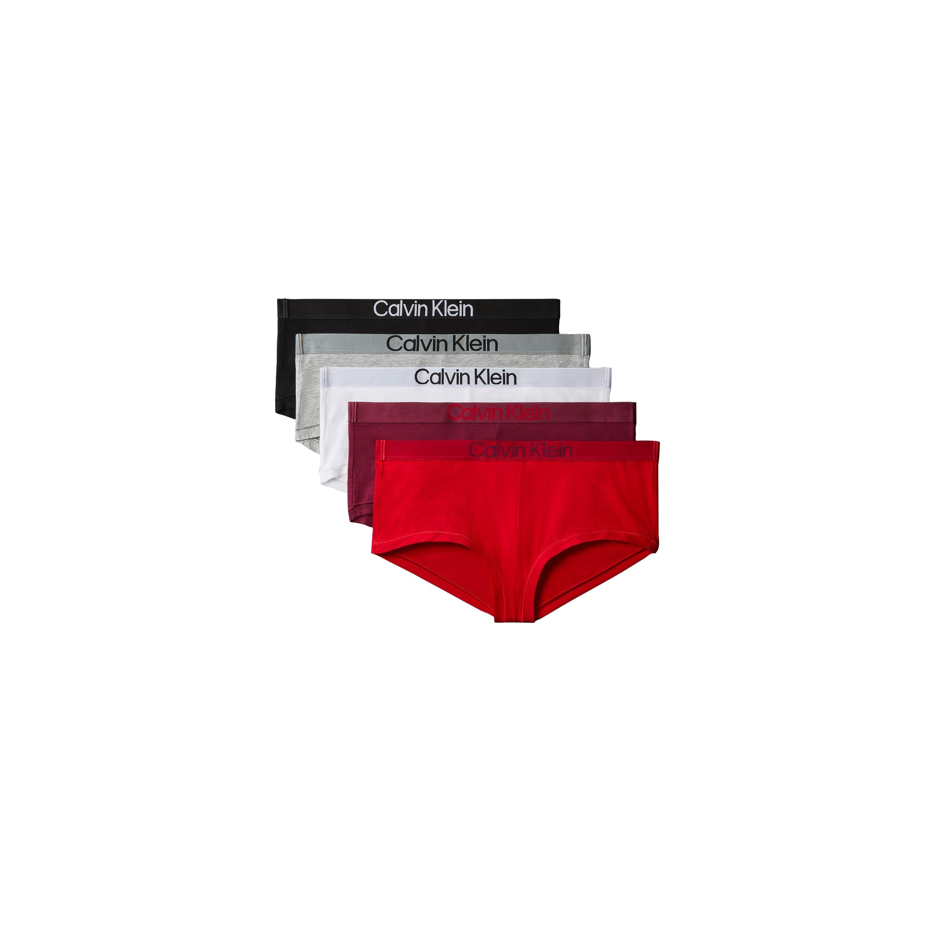 Black/Grey/Red - Calvin Klein - Calvin Boyshort 5Pk Ld71 - 1