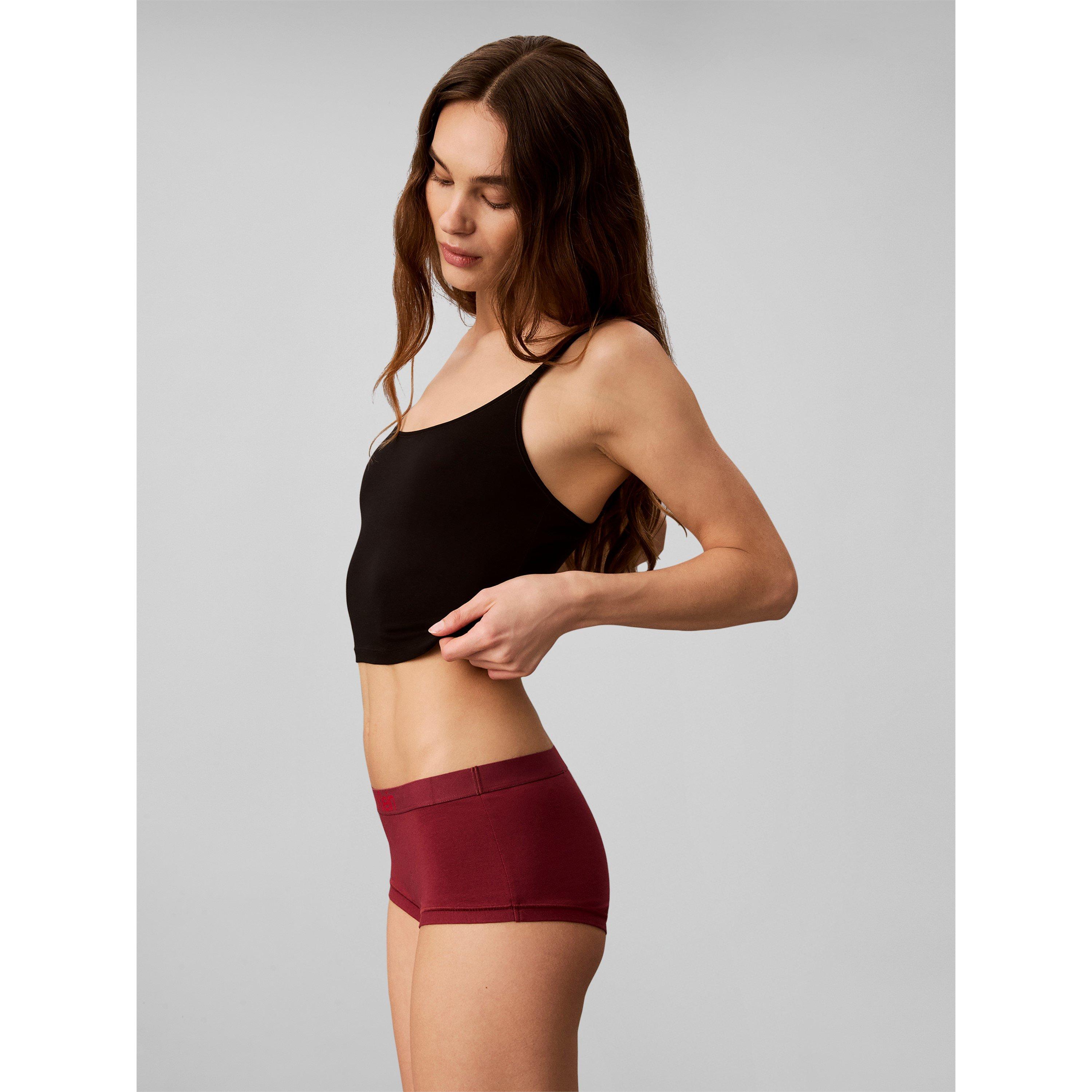 Black/Grey/Red - Calvin Klein - Calvin Boyshort 5Pk Ld71 - 5