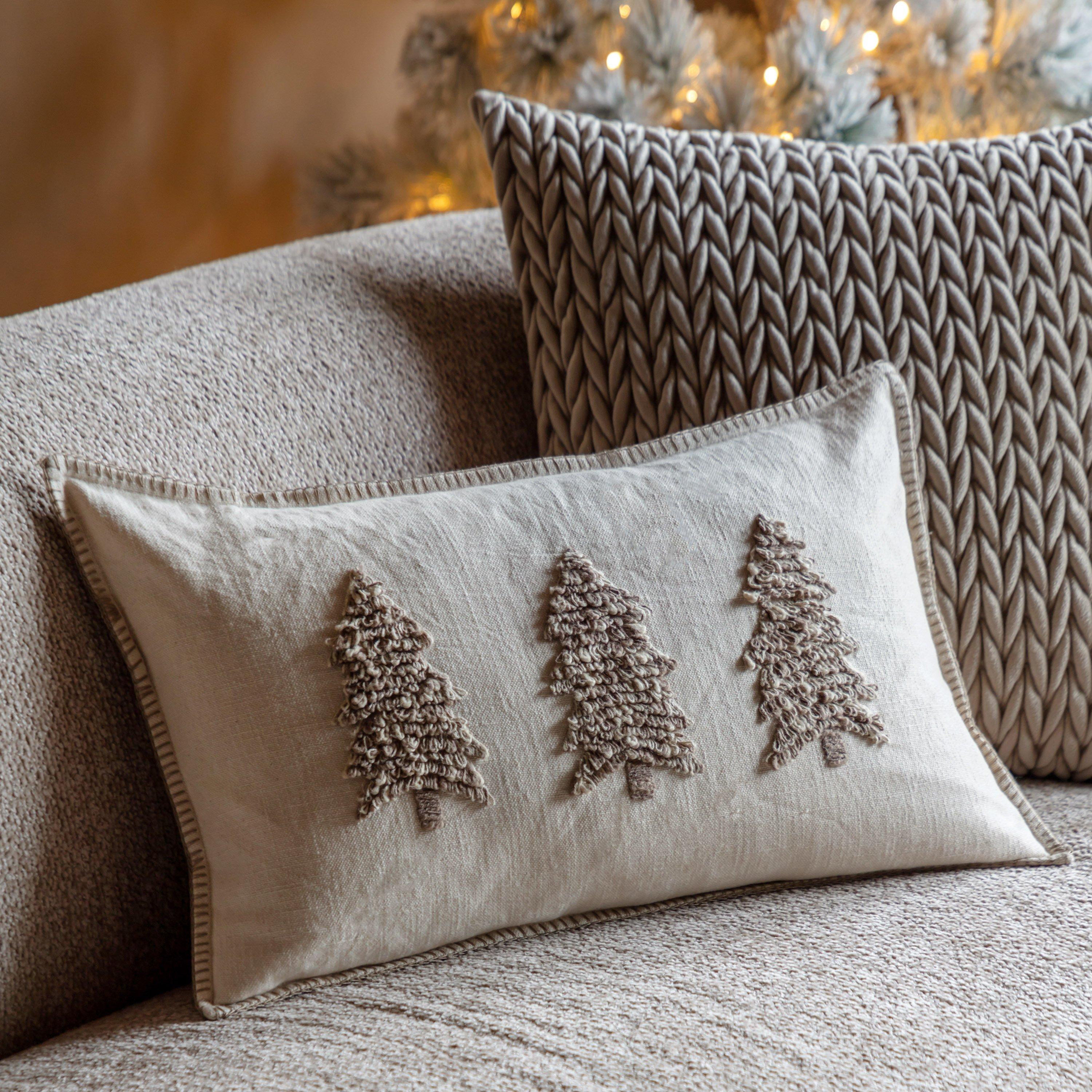 Deco Luxe - Gallery - Deco Luxe Embroidered Trees Scatter Cushion 50 cm - 1