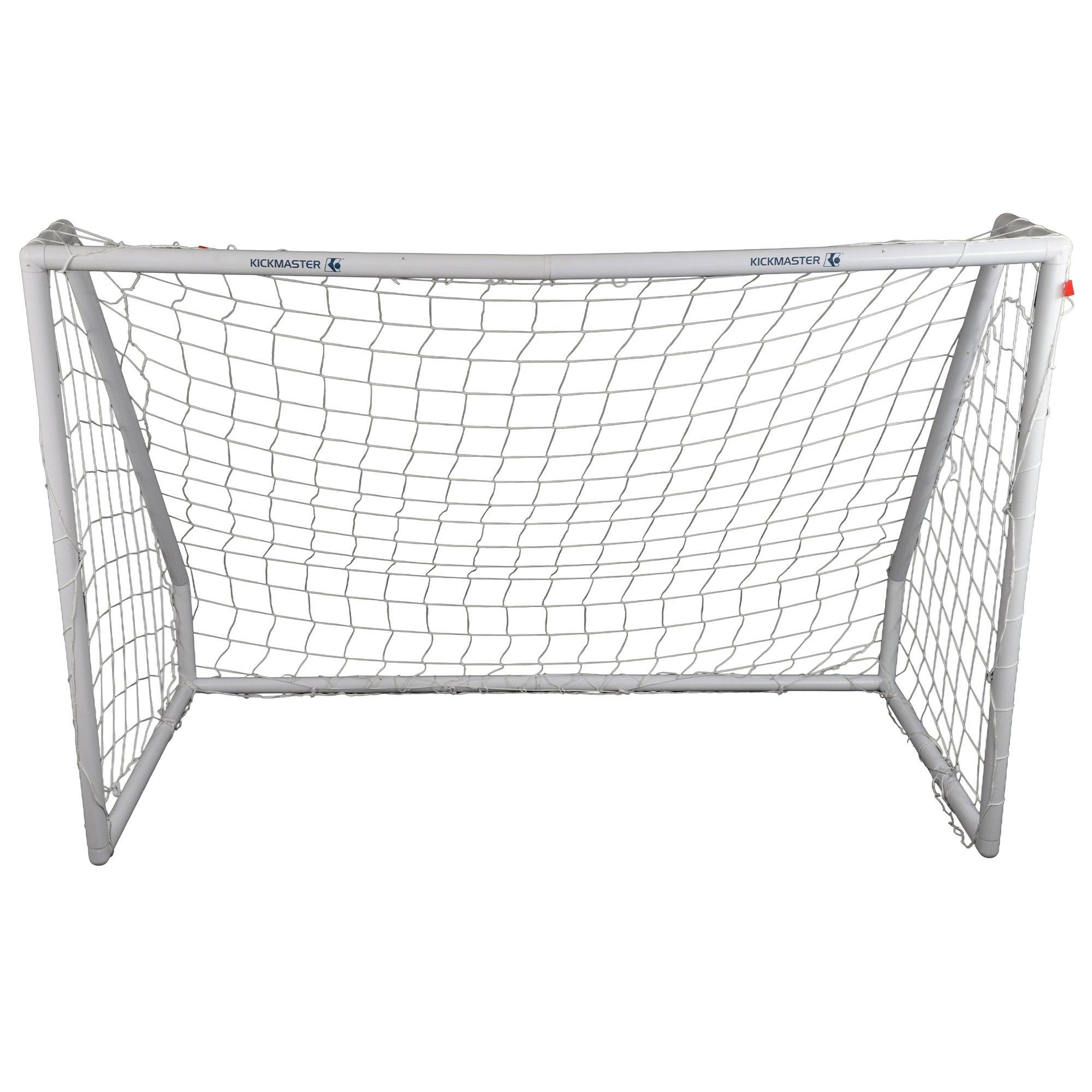 White - Kickmaster - Kickmaster Premium PVC Goal - Size 8ft - 67mm Tube - 2