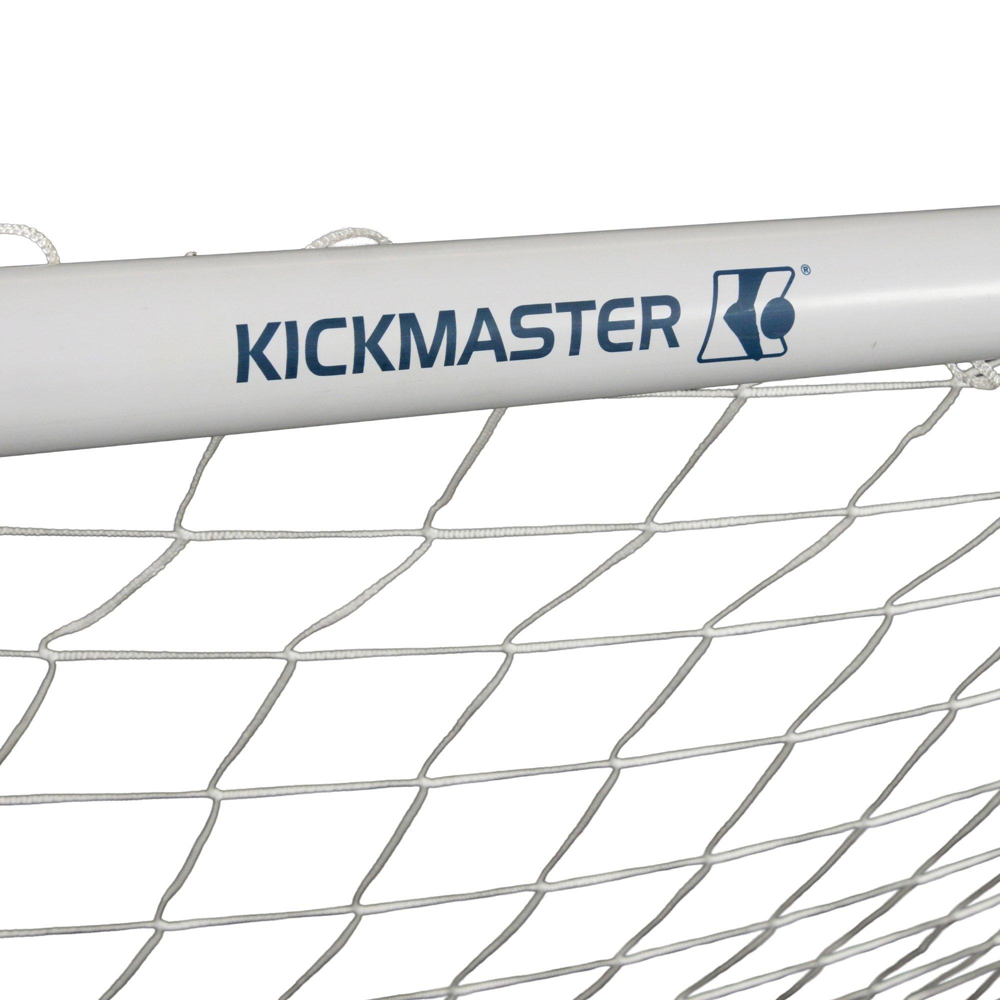 White - Kickmaster - Kickmaster Premium PVC Goal - Size 8ft - 67mm Tube - 3