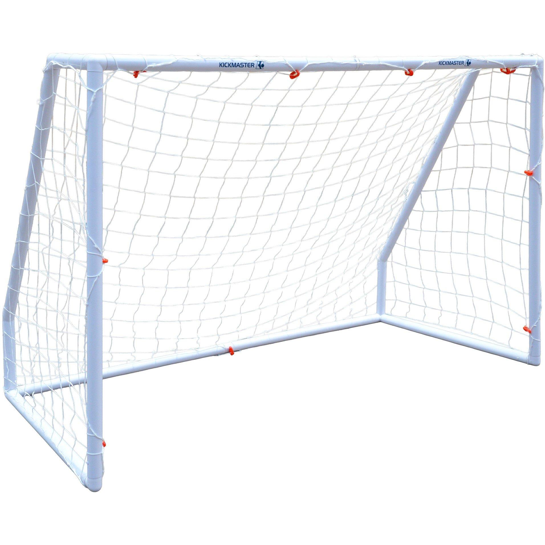 White - Kickmaster - Kickmaster Premium PVC Goal - Size 6ft - 42mm Tube - 2
