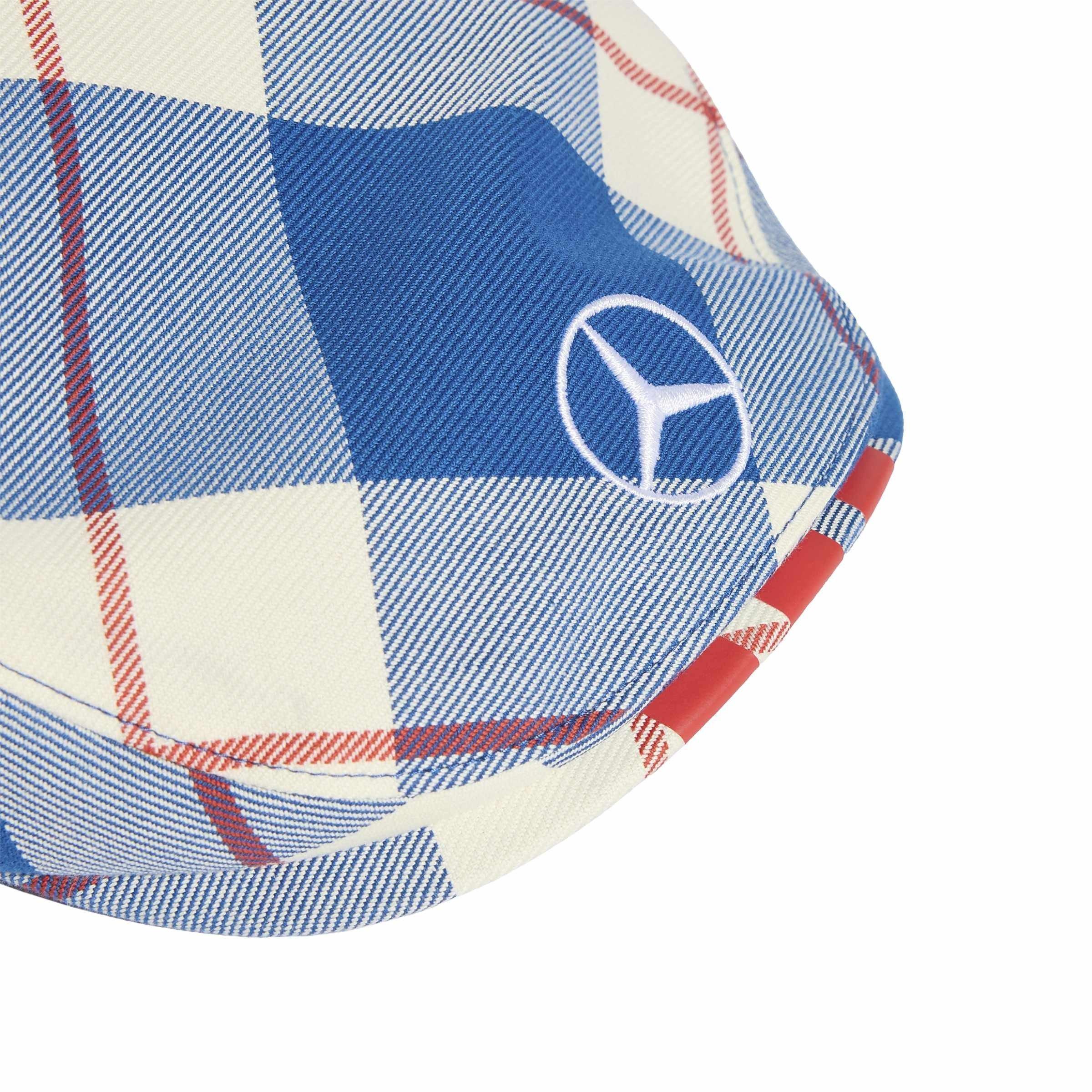 Cream/Multi - adidas Originals - x Mercedes AMG Petronas Formula One Team Blue Wonder Arrows Flat Cap - 3