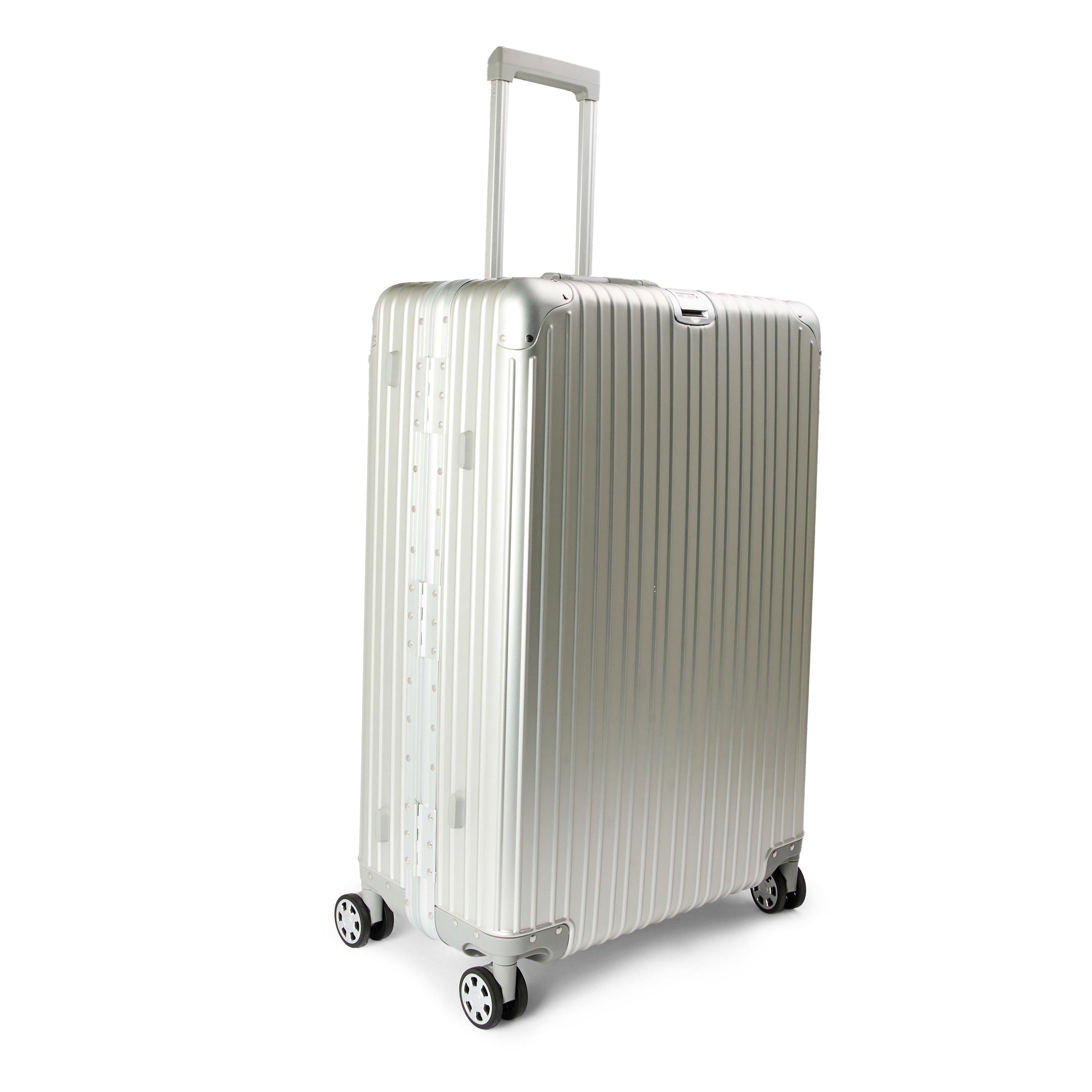 Silver - BELIER - Men's Large Hard Suitcase - 3
