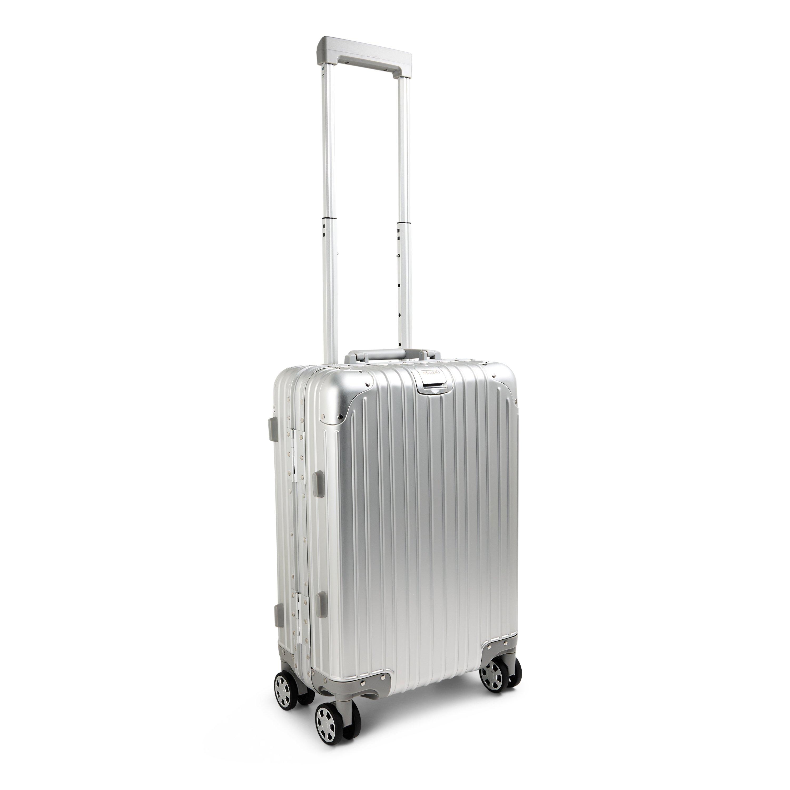 Silver - BELIER - Men's Small Hard Suitcase - 1