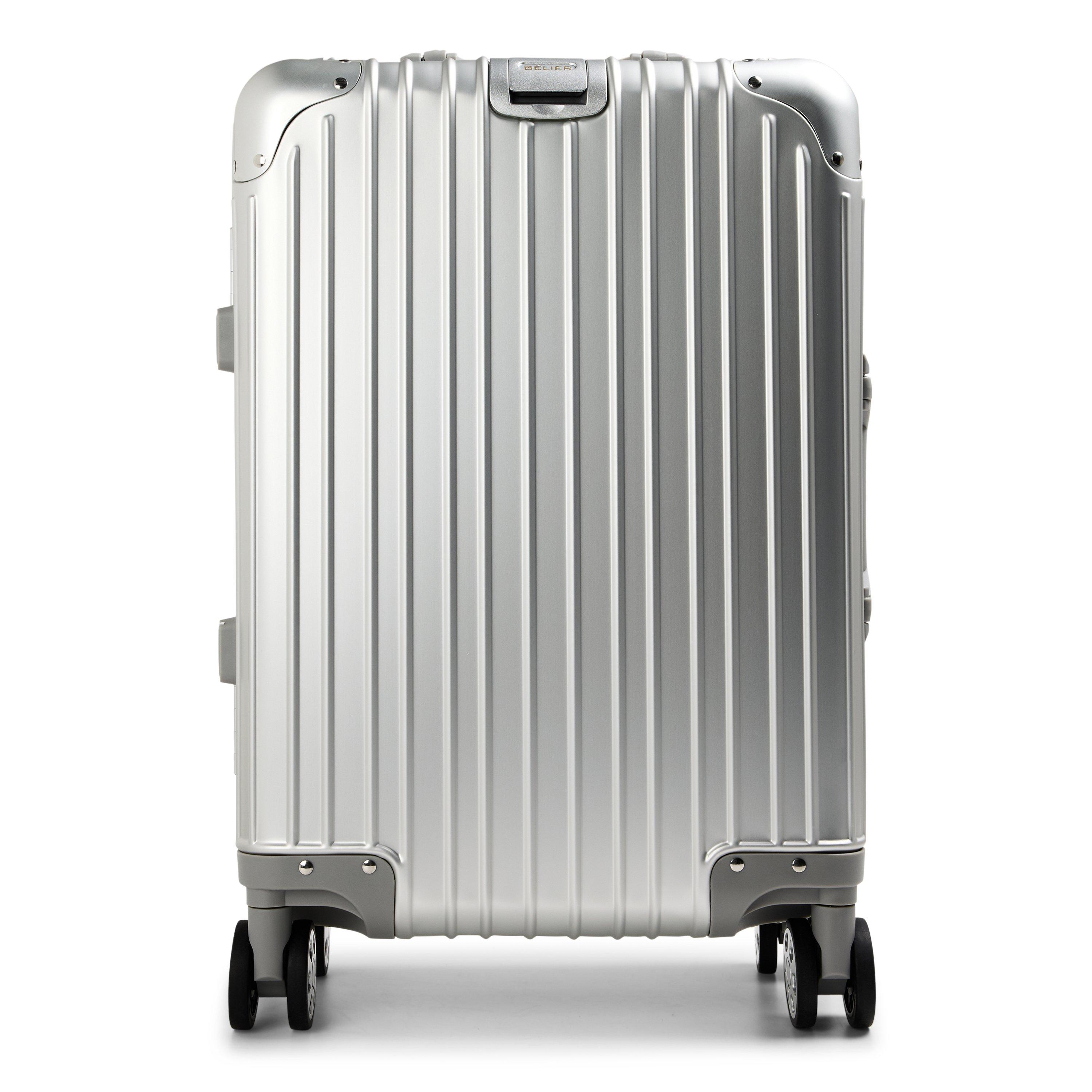 Silver - BELIER - Men's Small Hard Suitcase - 2
