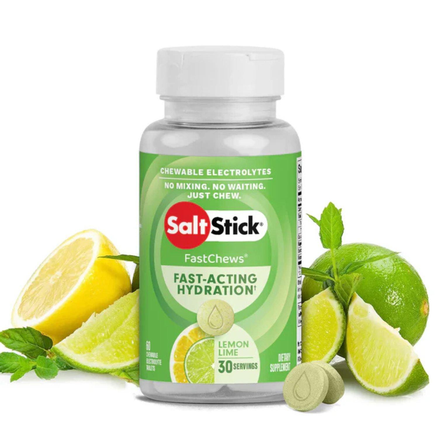 Salt Stick  60 Fast Chews Tub - Lemon & Lime - 60 Chews