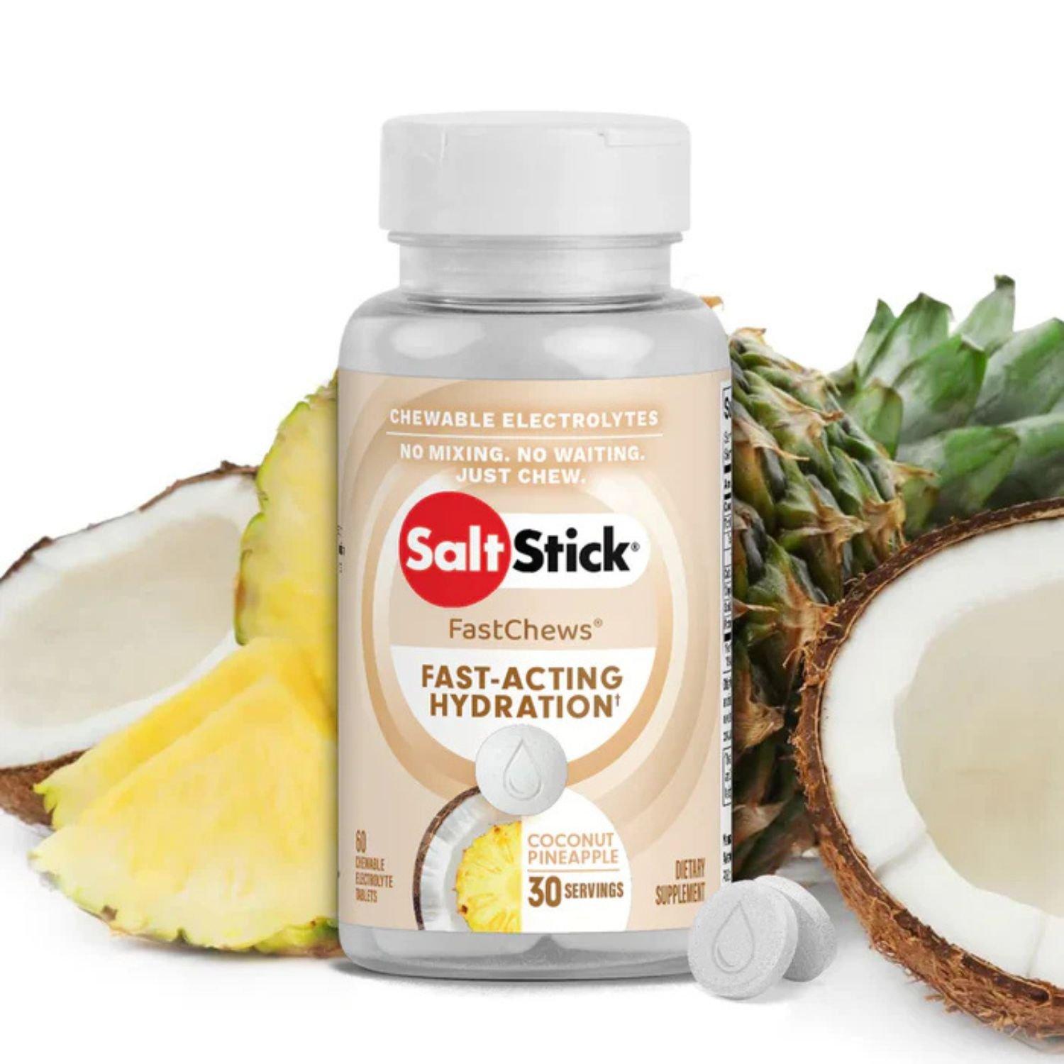 Salt Stick  60 Fast Chews Tub - Coconut Pineapp - 60 Chews