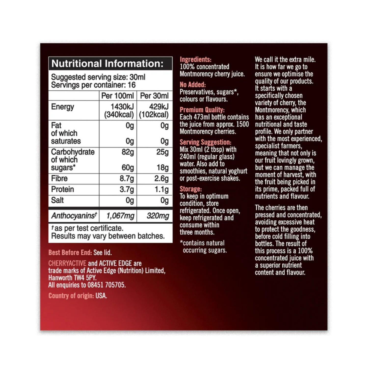 Neutral - Cherry Active - Cherry Active Concentrate 473ml (16 servings) - 2
