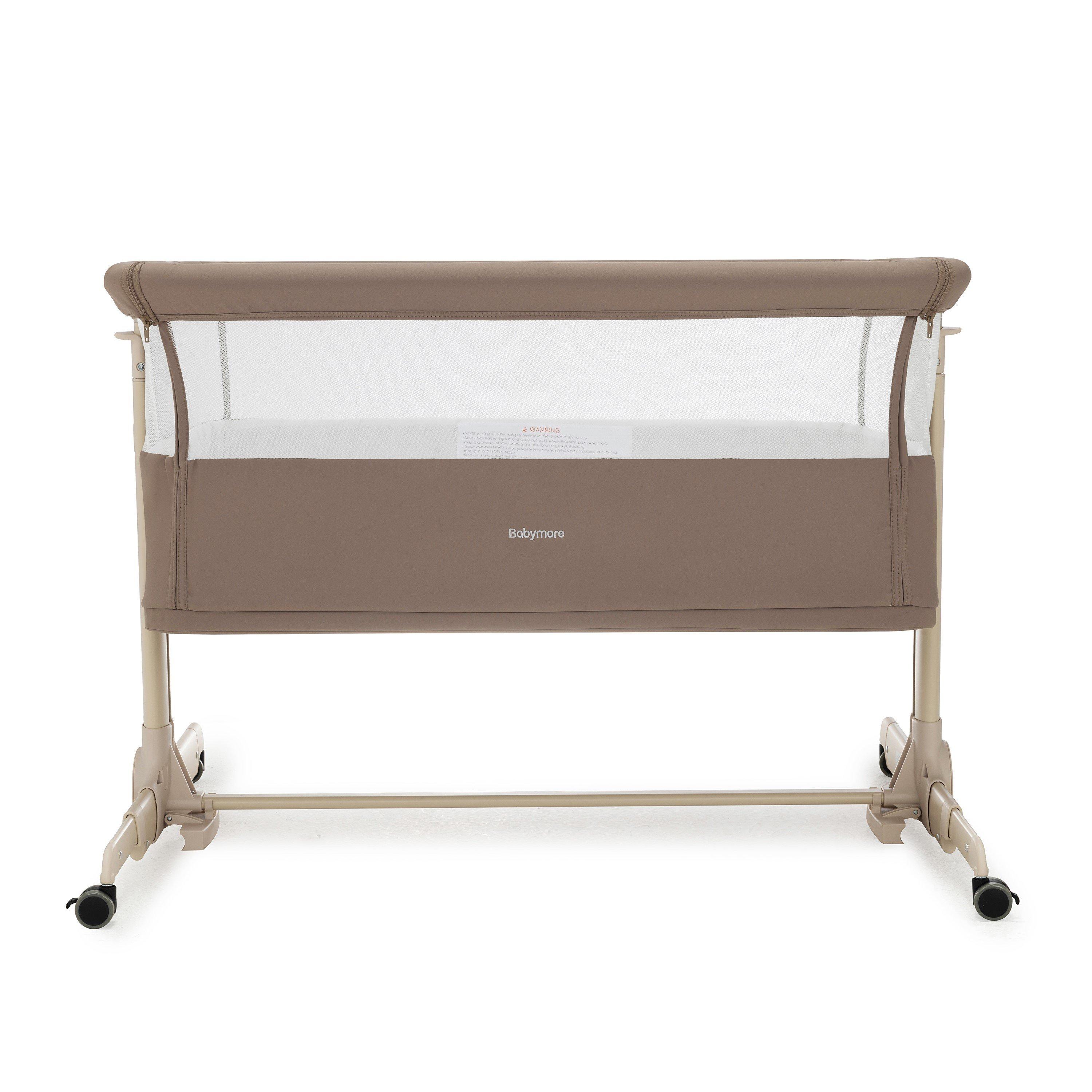 Mocha - Babymore - Babymore Neera Bedside Crib - Mocha - 5