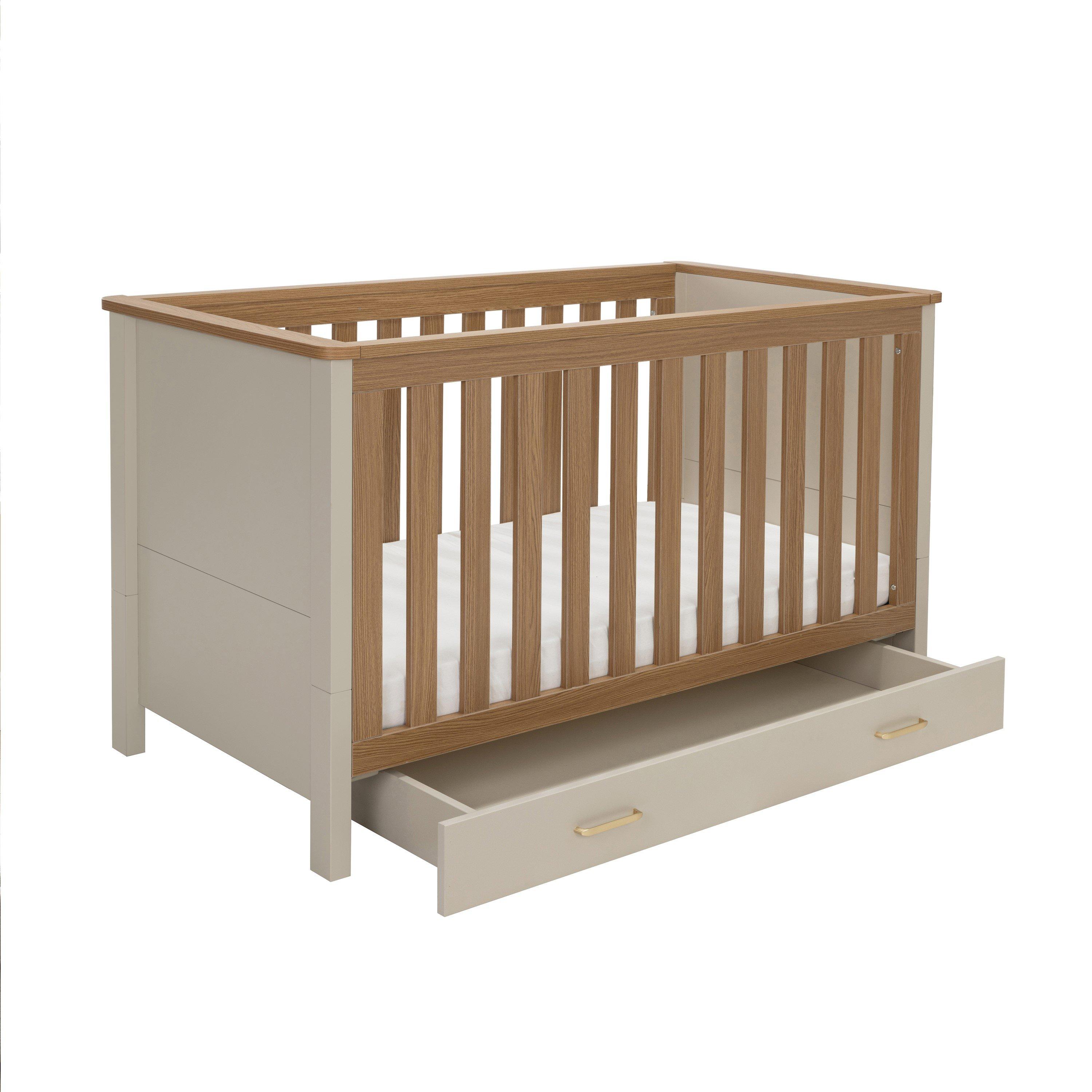 Cashmere Warm O - Babymore - Babymore Mira Cot Bed - Cashmere Warm Oak - 4