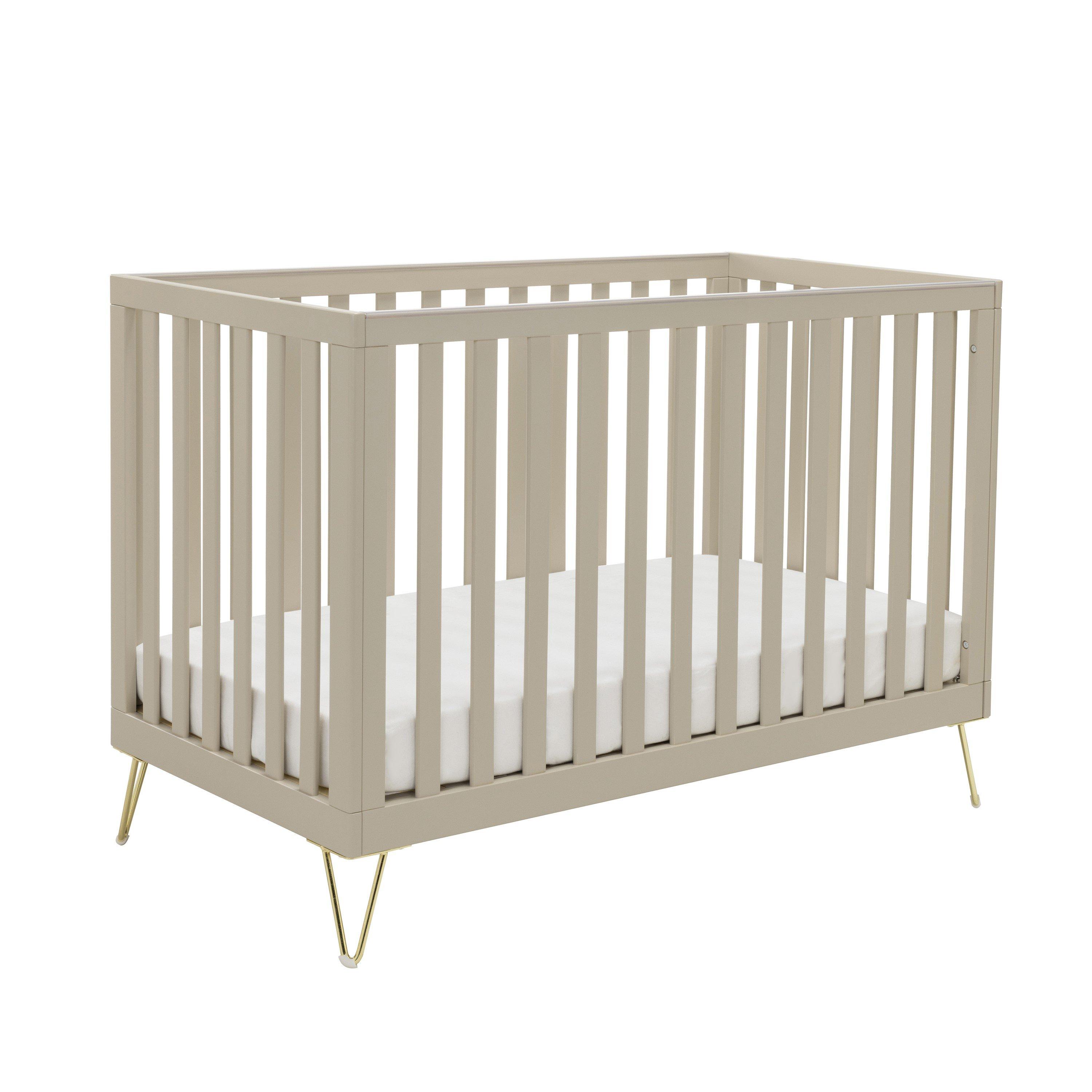 Babymore  Newborn Kimi Cot Bed - Cashmere - 126x64x87