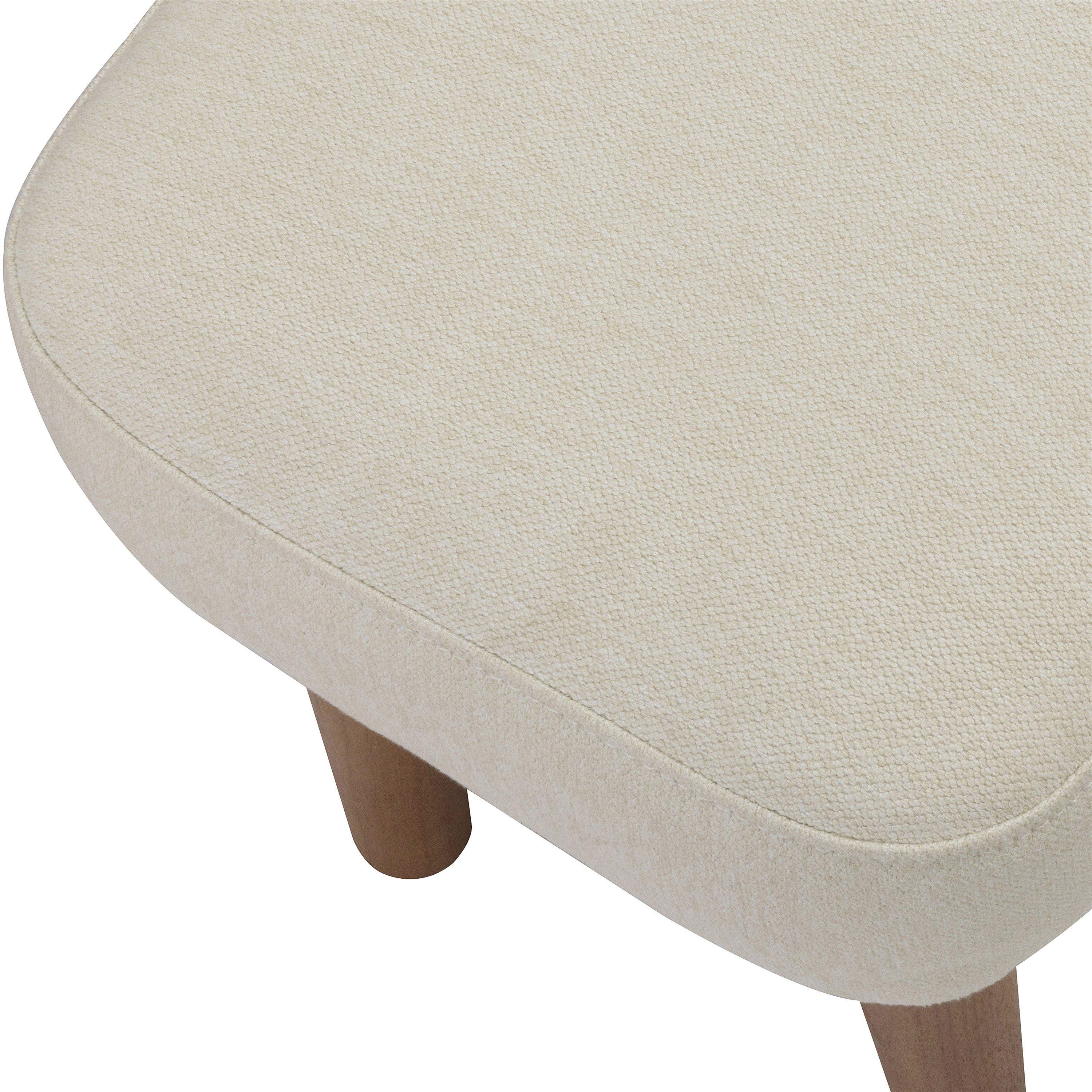 Ivory - Babymore - Callie Nursing Chair with Stool - Ivory - 6