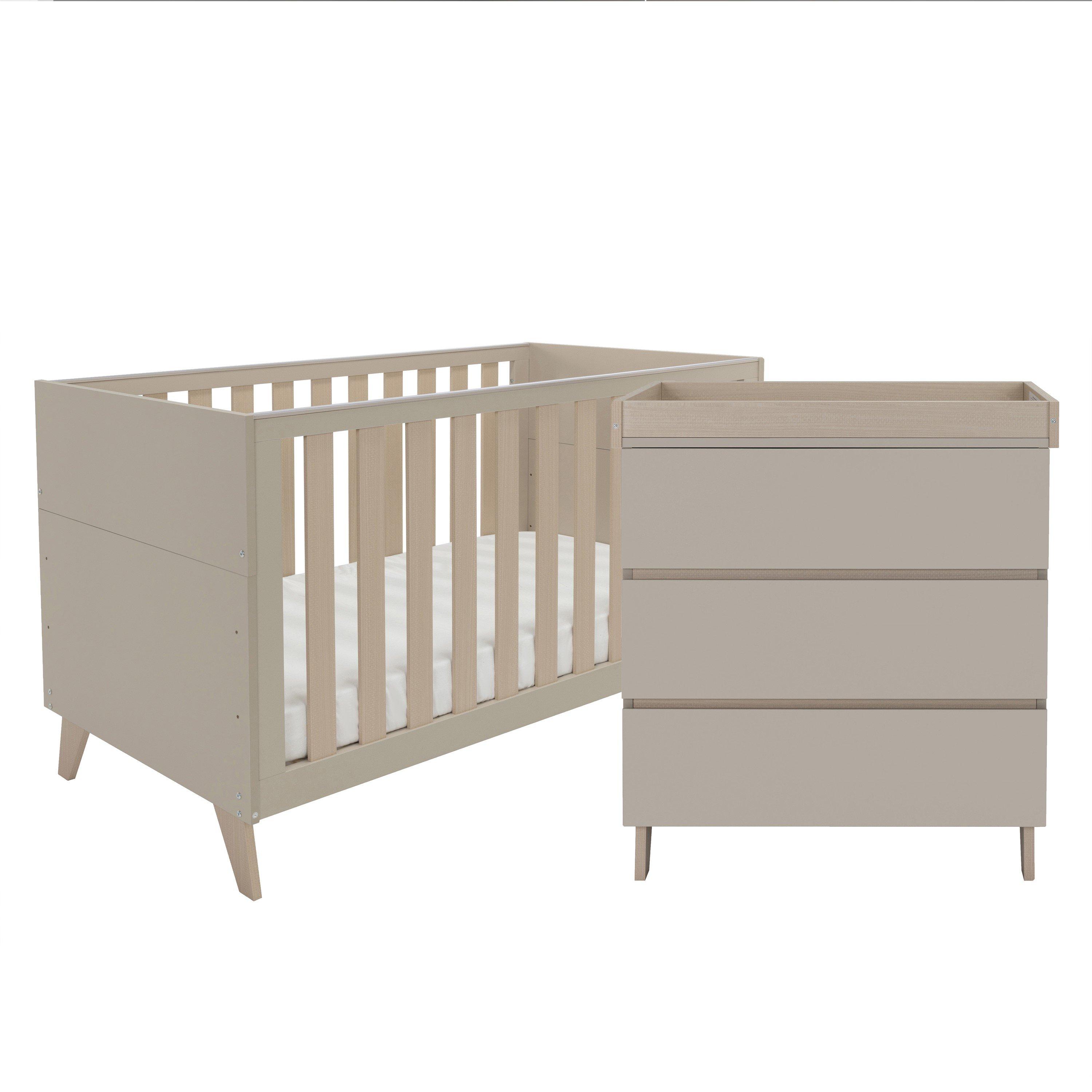 Babymore  Newborn Dante 2 Piece Nursery Room Set - Cashmere