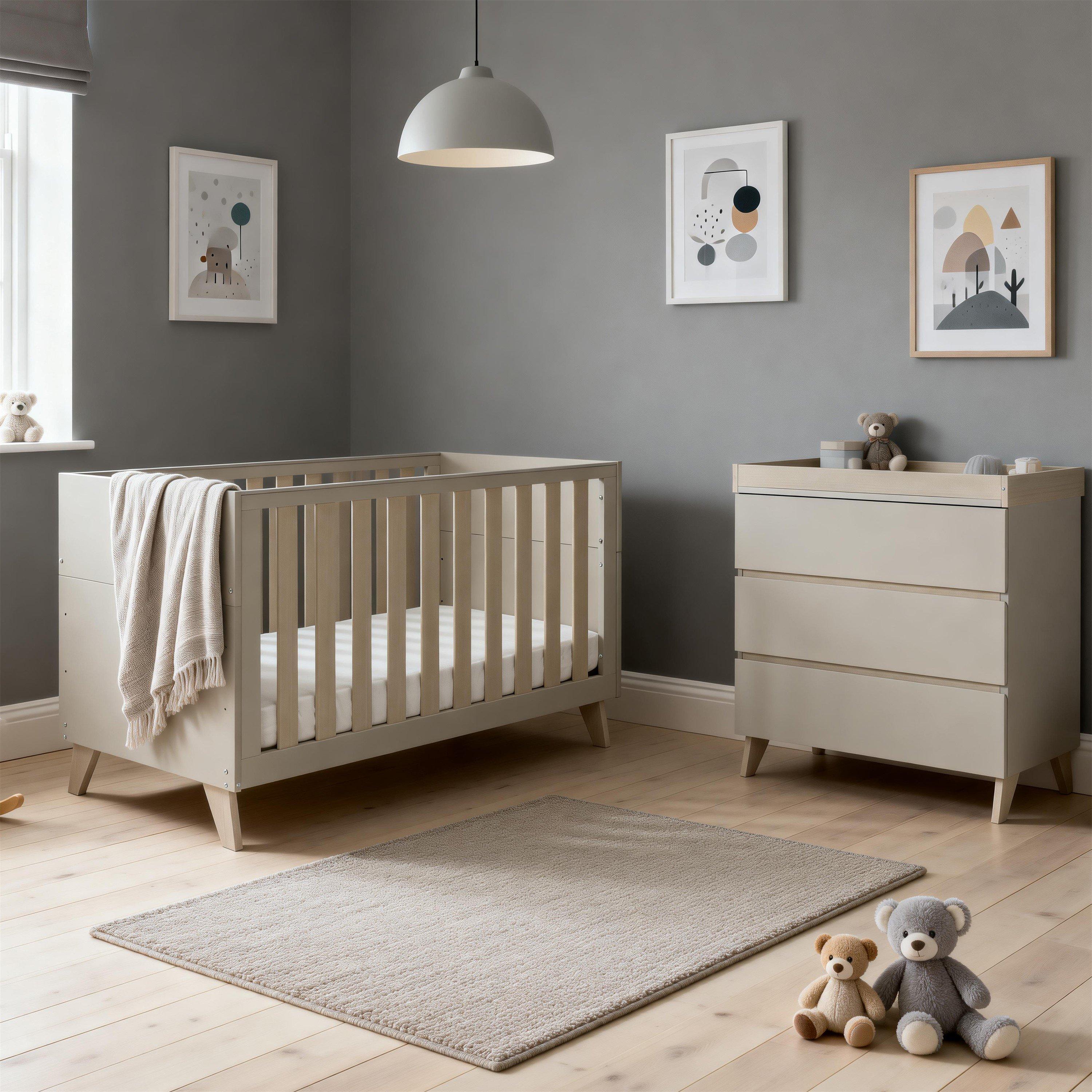 Cashmere - Babymore - Dante 2 Piece Nursery Room Set - Cashmere - 2