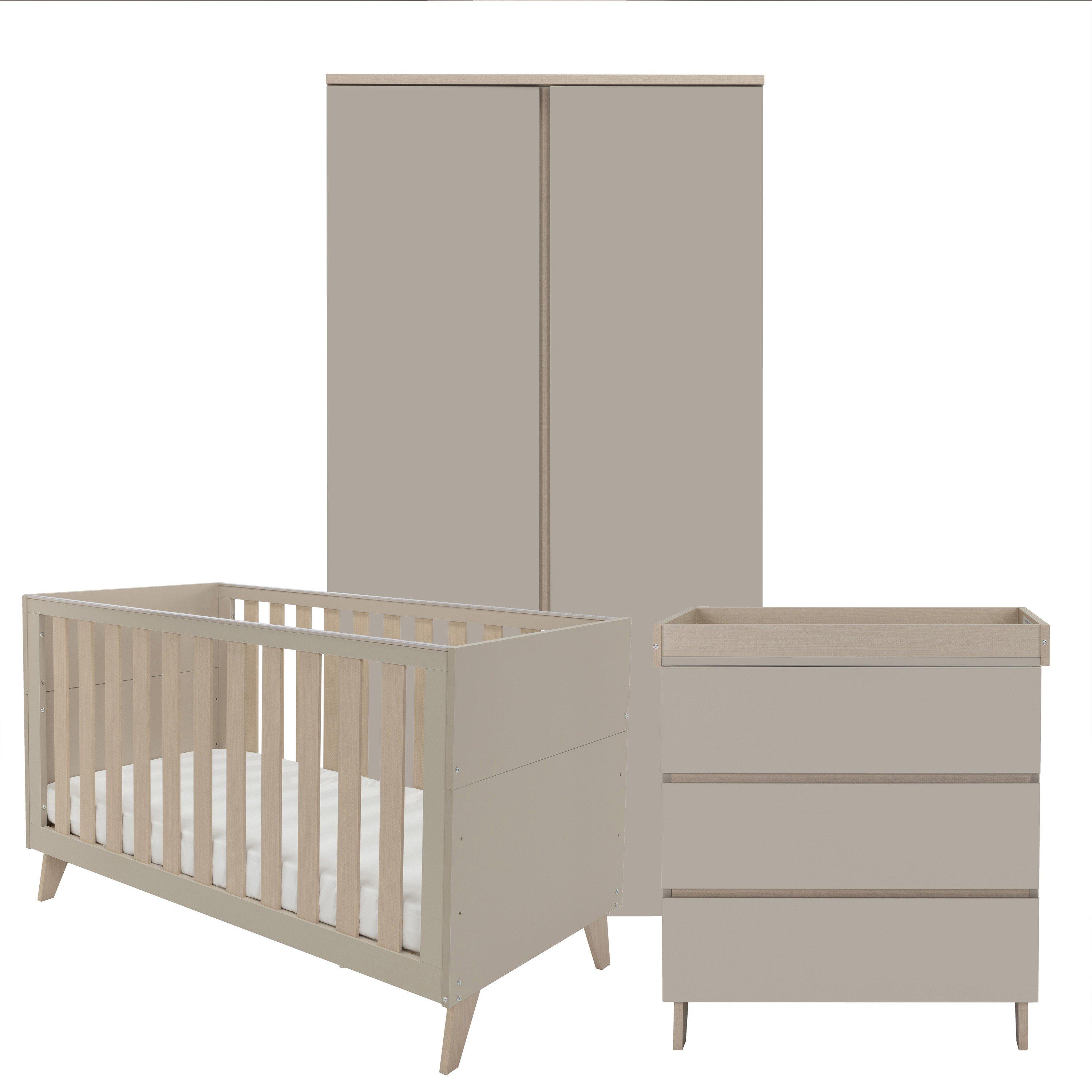 Babymore  Newborn Dante 3 Piece Nursery Room Set - Cashmere