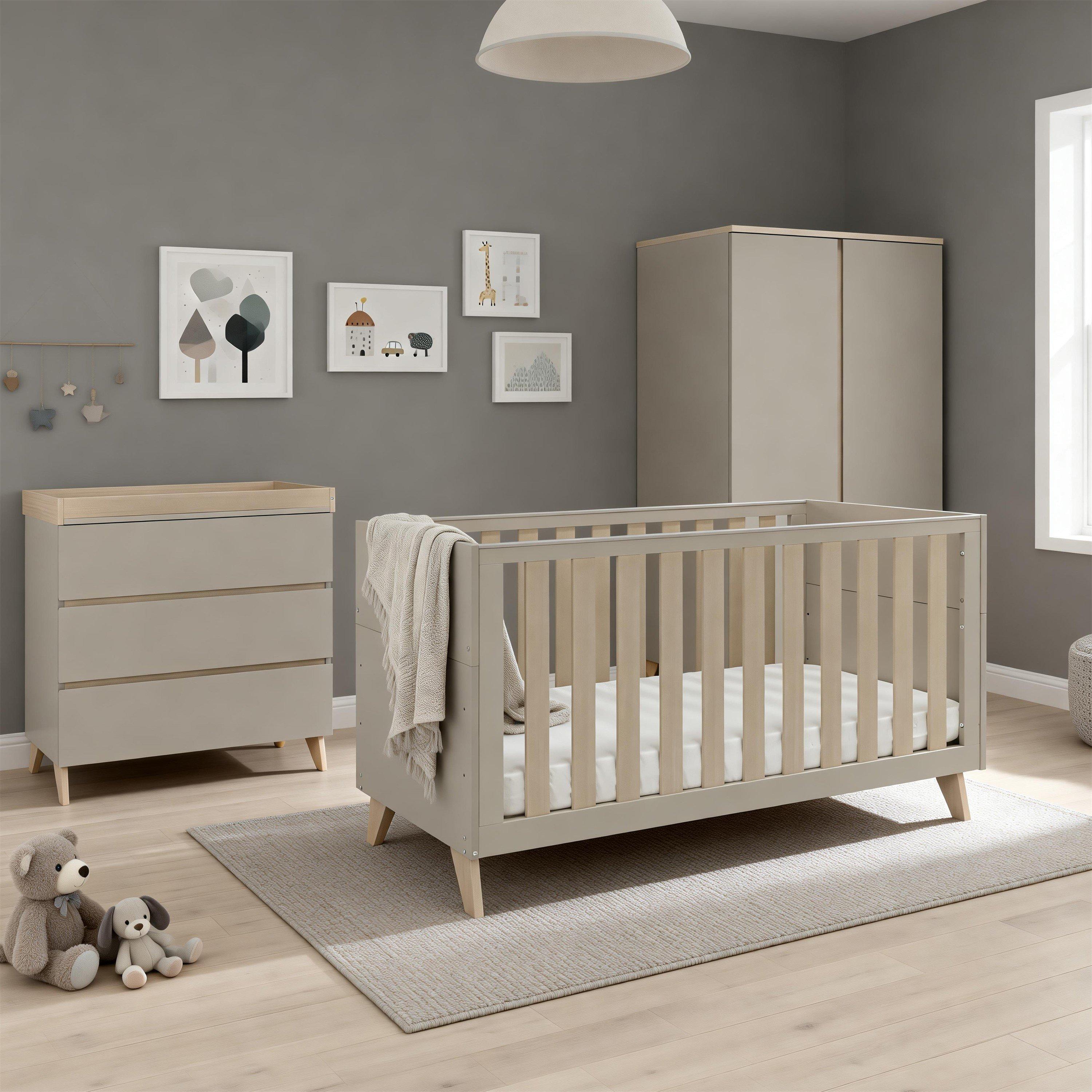 Cashmere - Babymore - Dante 3 Piece Nursery Room Set - Cashmere - 2
