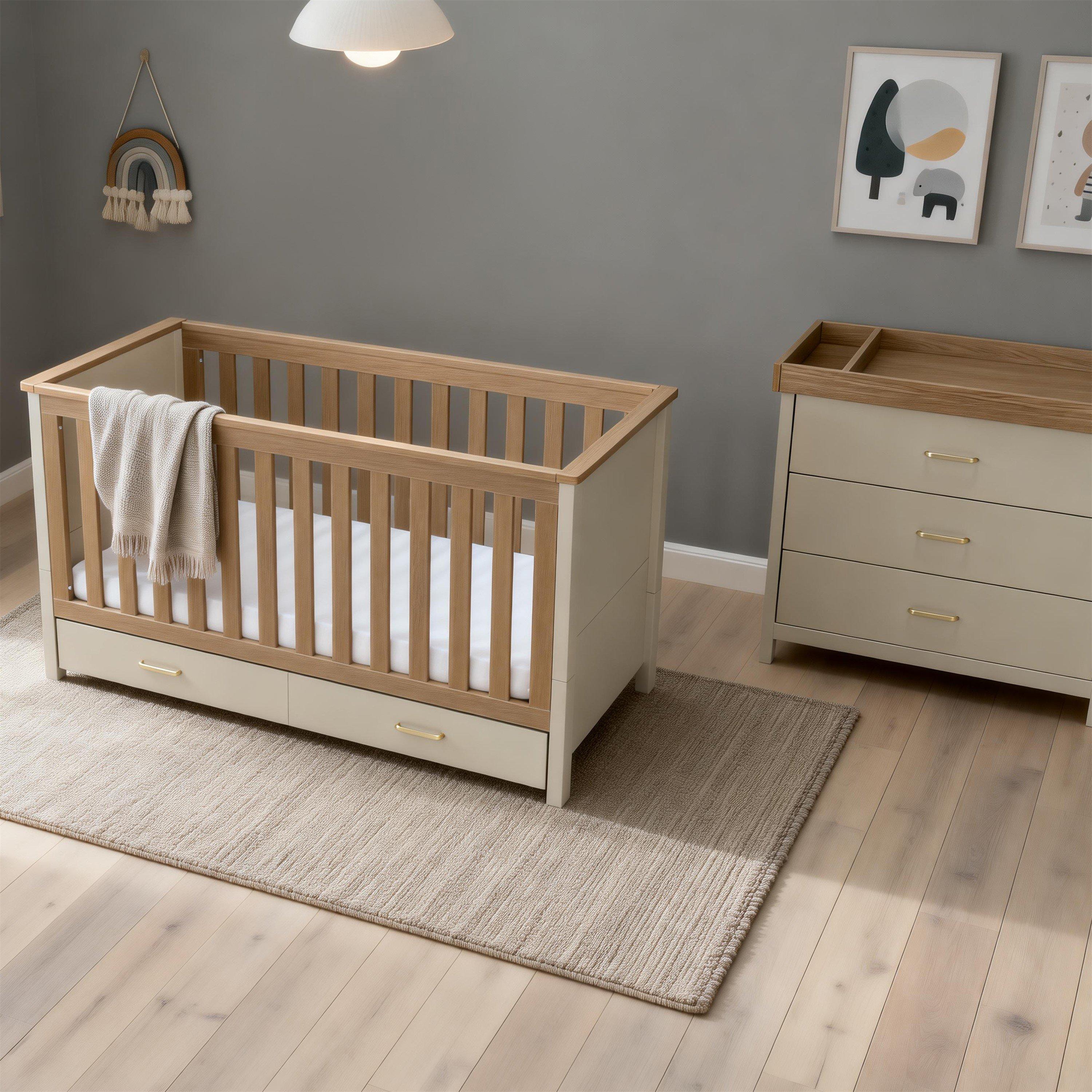 Cashmere Warm O - Babymore - Babymore Mira 2 Piece Nursery Room Set - Cashmere - 4