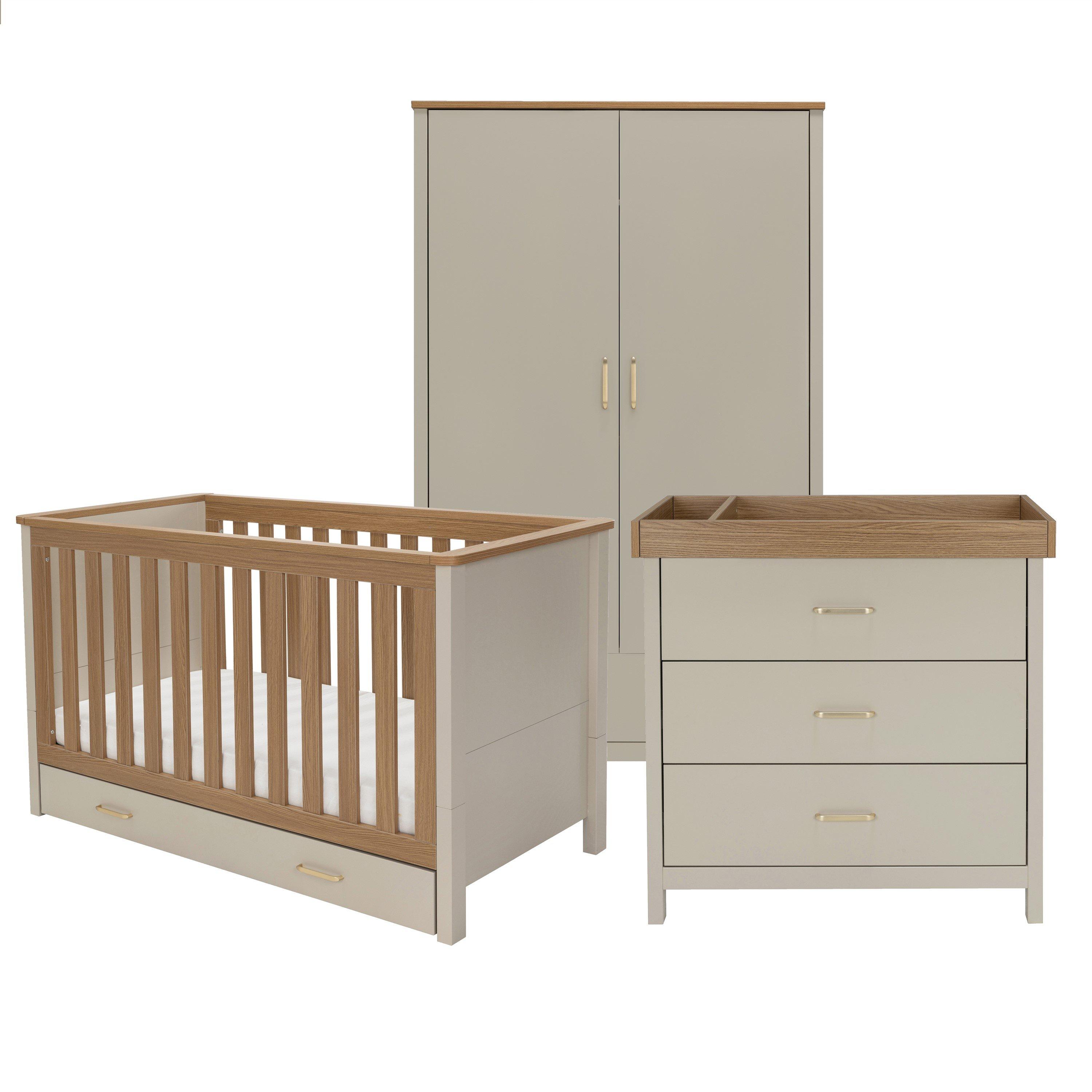 Cashmere Warm O - Babymore - Babymore Mira 3 Piece Nursery Room Set - Cashmere - 1