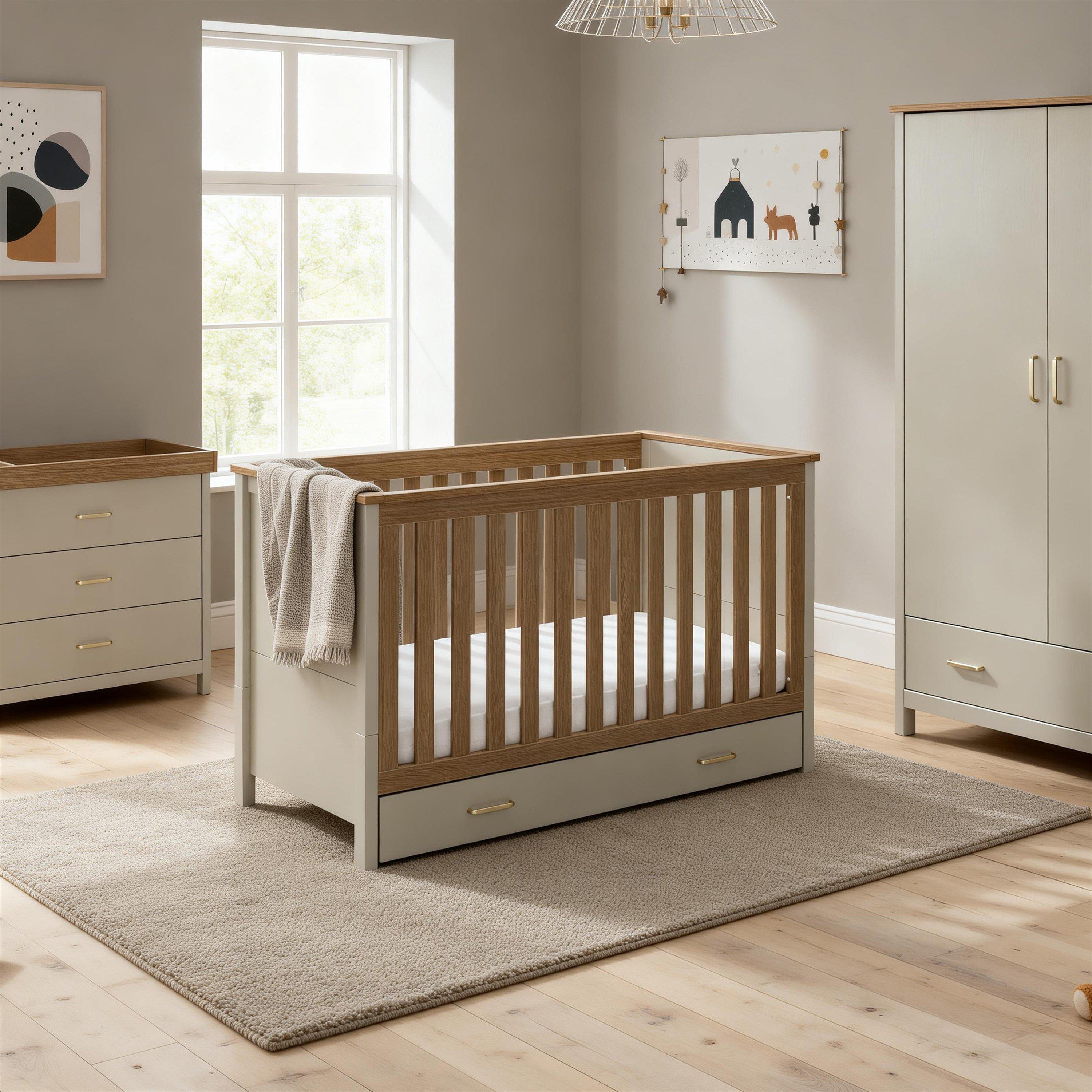 Cashmere Warm O - Babymore - Babymore Mira 3 Piece Nursery Room Set - Cashmere - 3