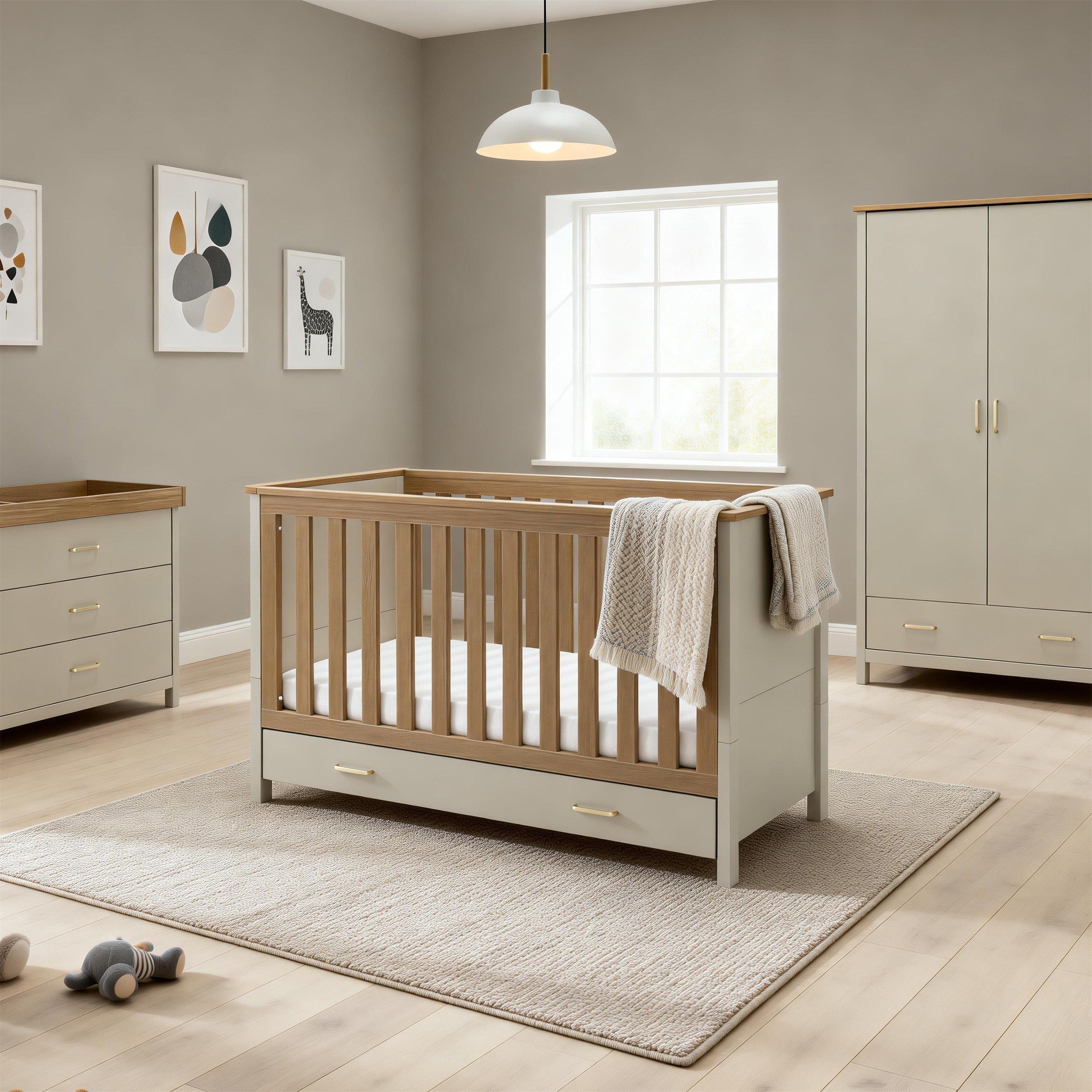 Cashmere Warm O - Babymore - Babymore Mira 3 Piece Nursery Room Set - Cashmere - 4