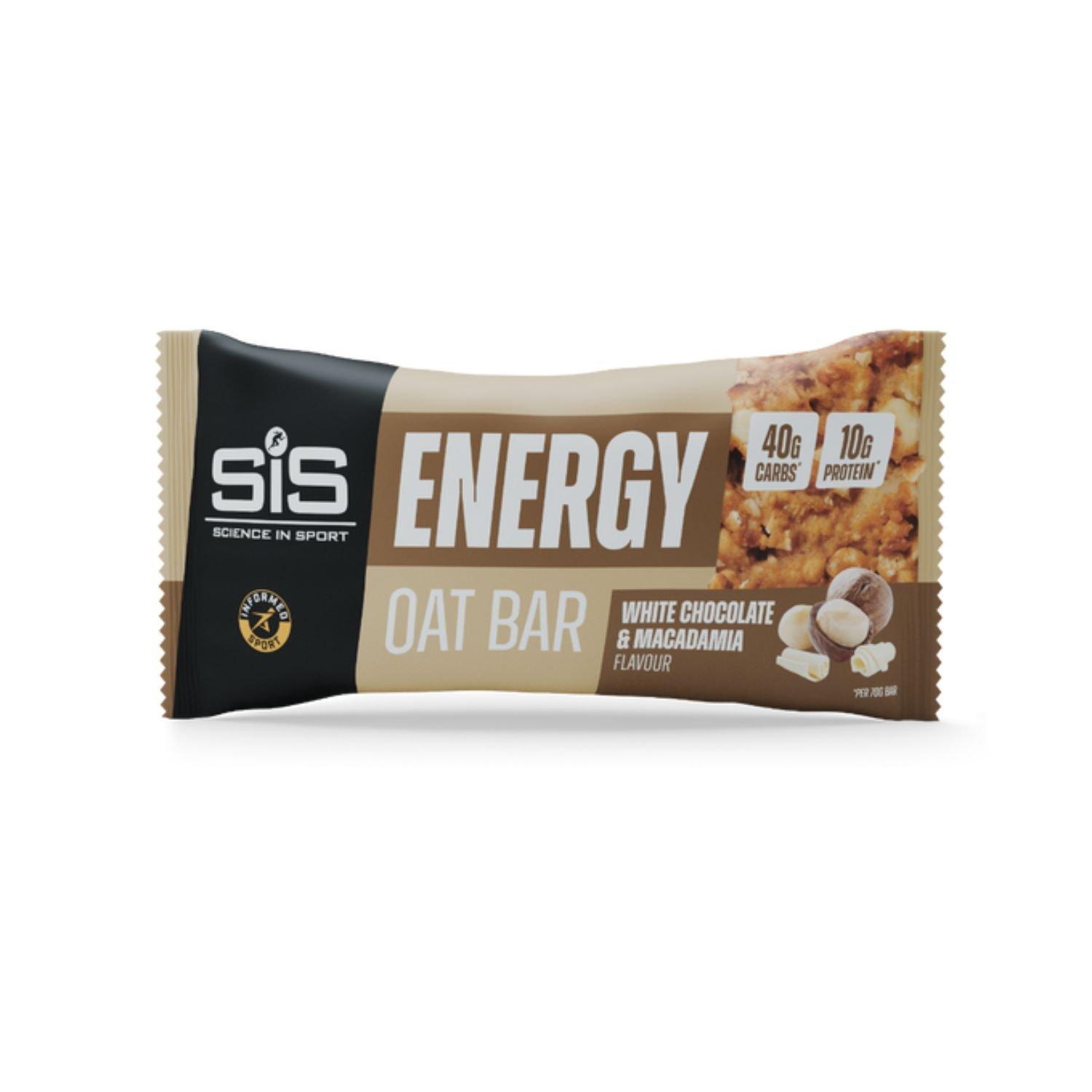Sis  Energy Oat Bar (12 X 70G) - White Chocolate - Pack of 12