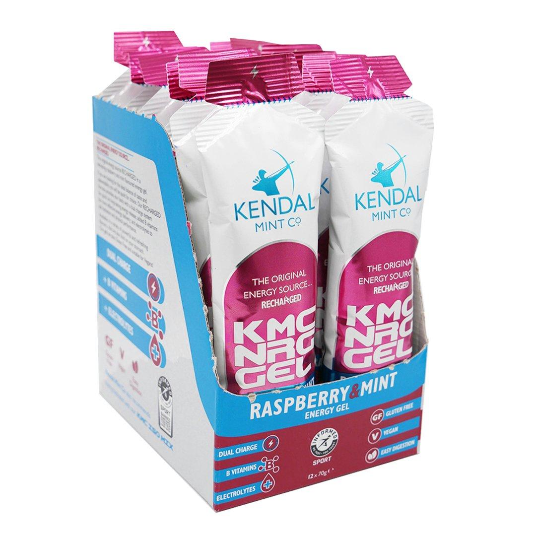 Kendal Mint Co  Energy Gel 12 X 70G - Raspberry Mint - Pack of 12