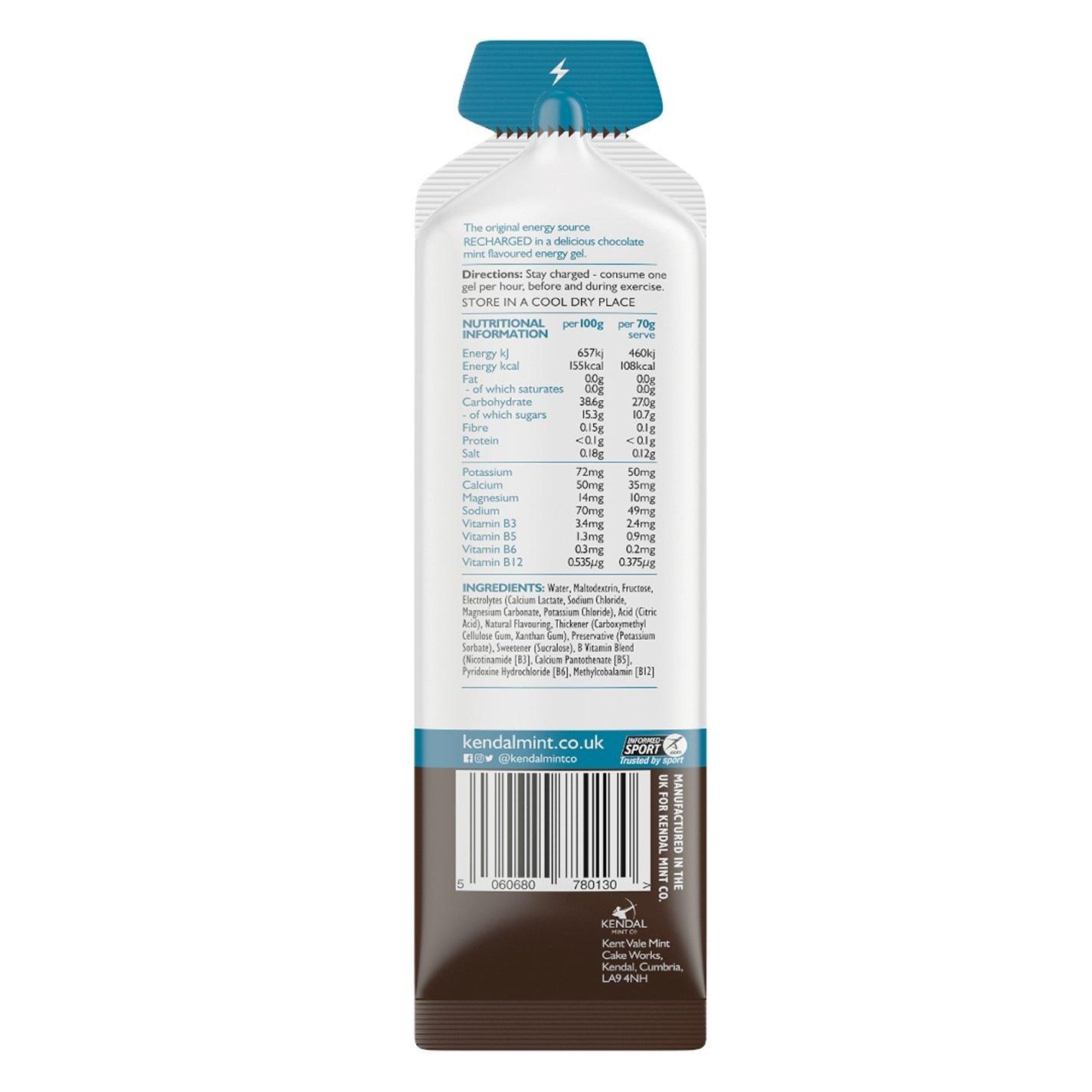 Chocolate Mint - Kendal Mint Co - Kendal Mint Co Energy Gel 12 X 70g - 5