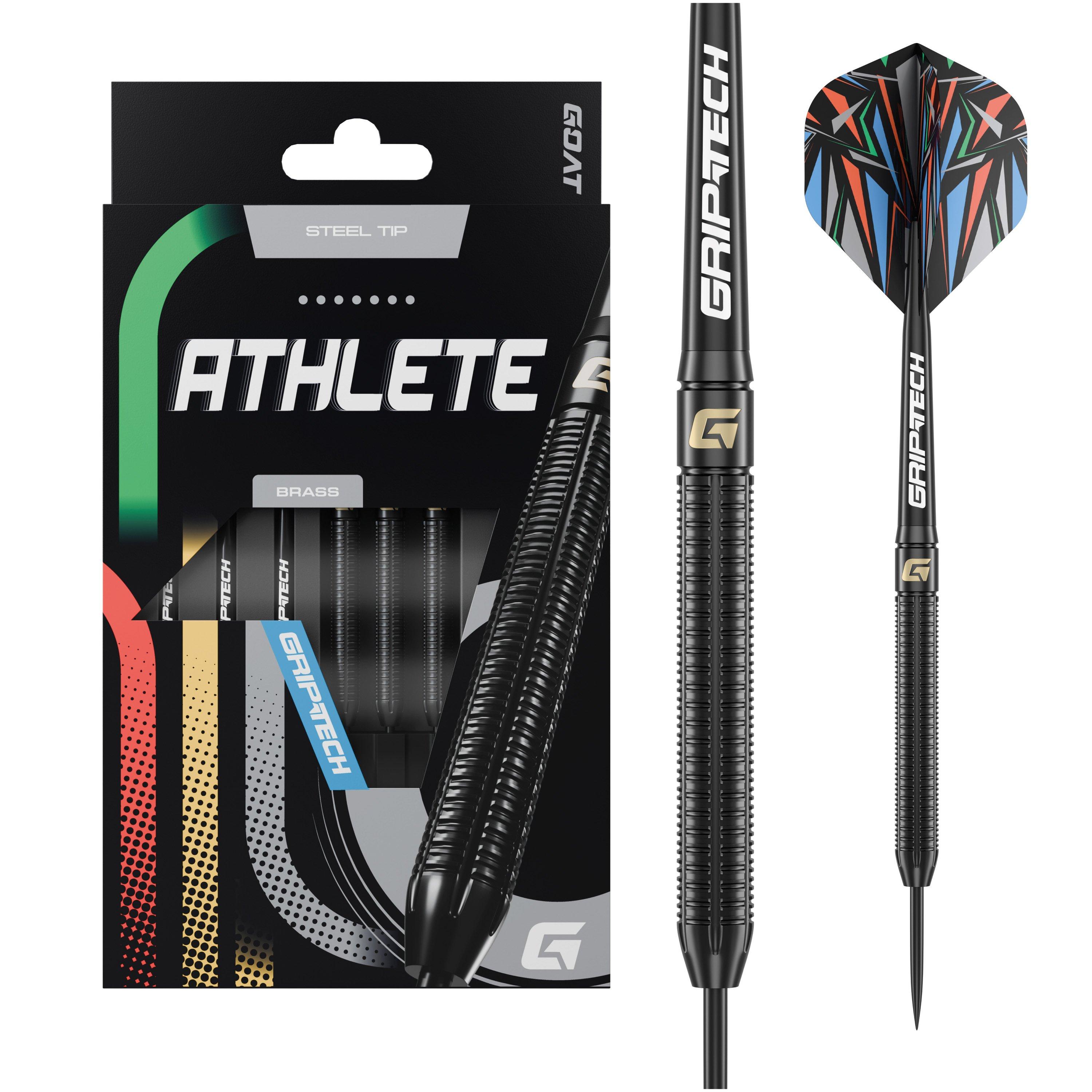Black - GOAT - GOAT Athlete Steel Tip Darts – Brass Range - 1