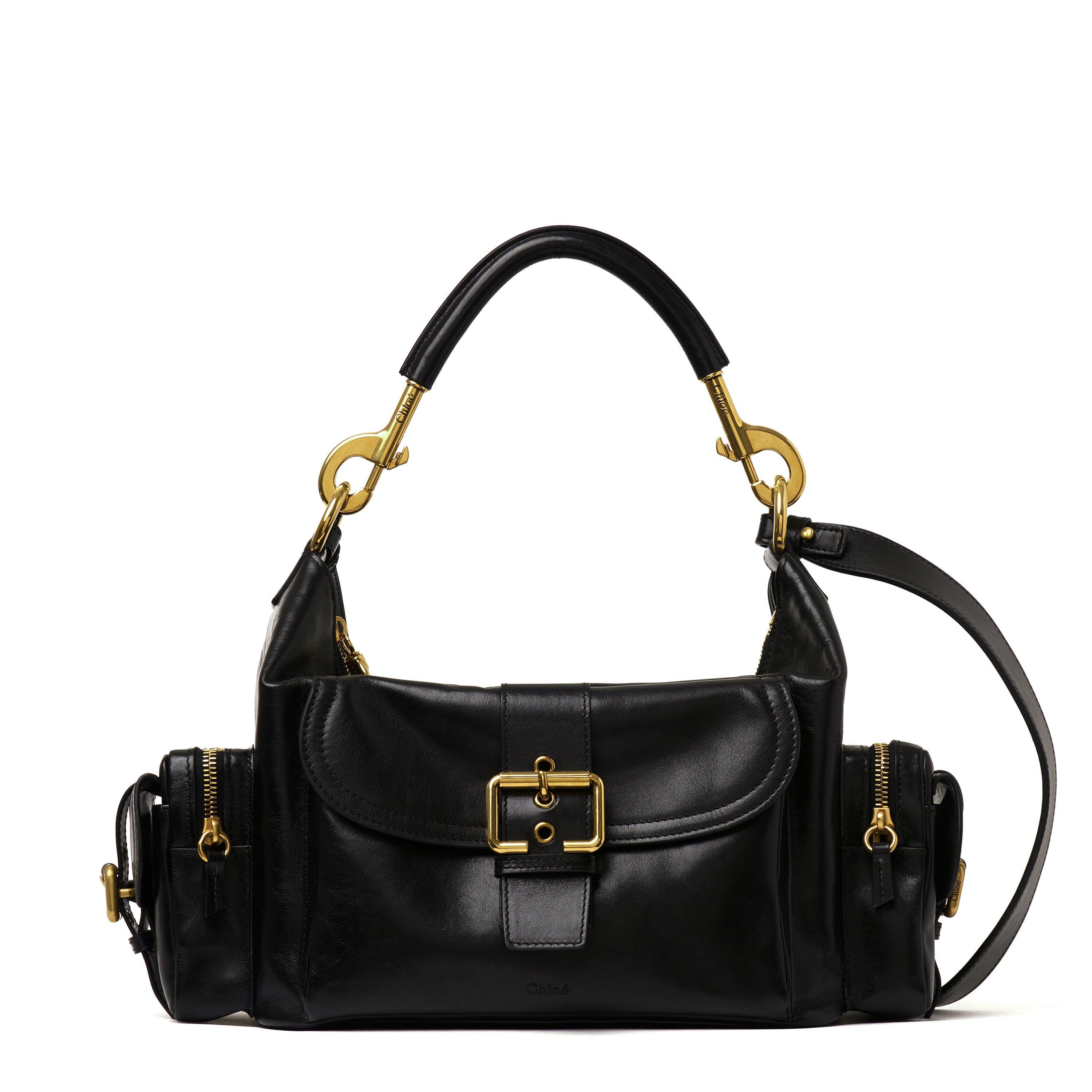 Black - Chloe - Leather Camera Bag - 1